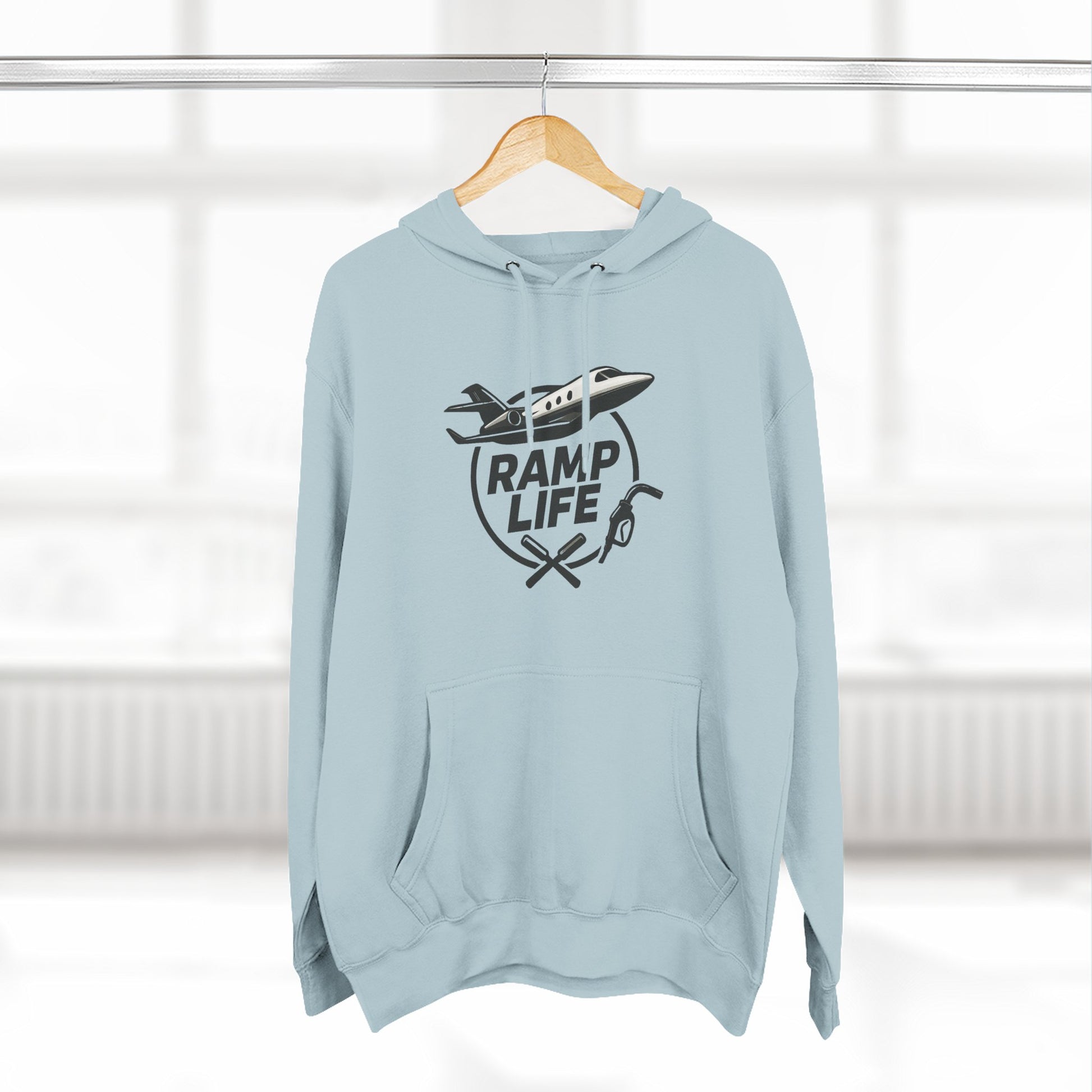 Ramp Life airplane logo Hoodie | aviation pilot Inspired design