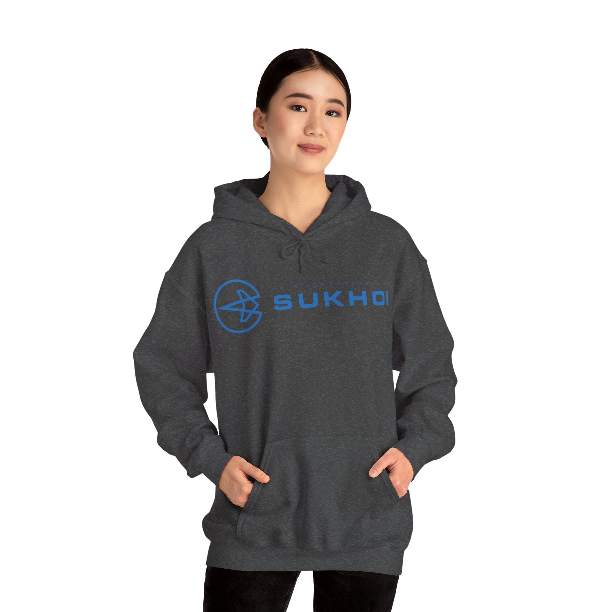 SUKHOI AVIATION HOODIE. gift for pilots. graphic design. (logo)