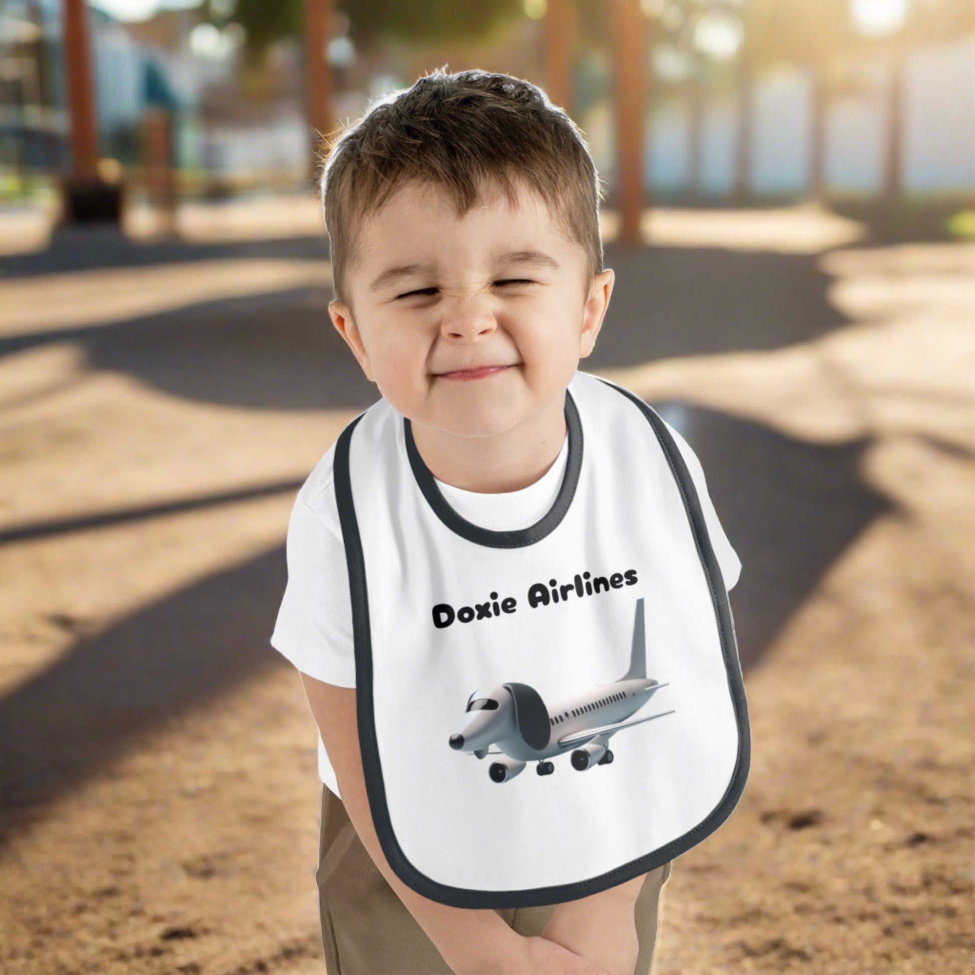 Doxie airlines Baby bibs