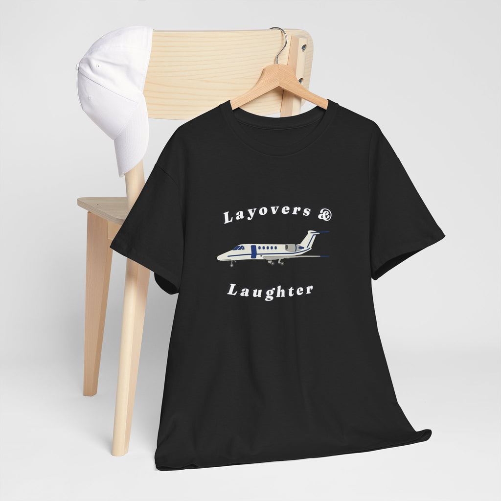 Layovers & Laughter. T-shirt. aviation. pilots. travel. shirt.