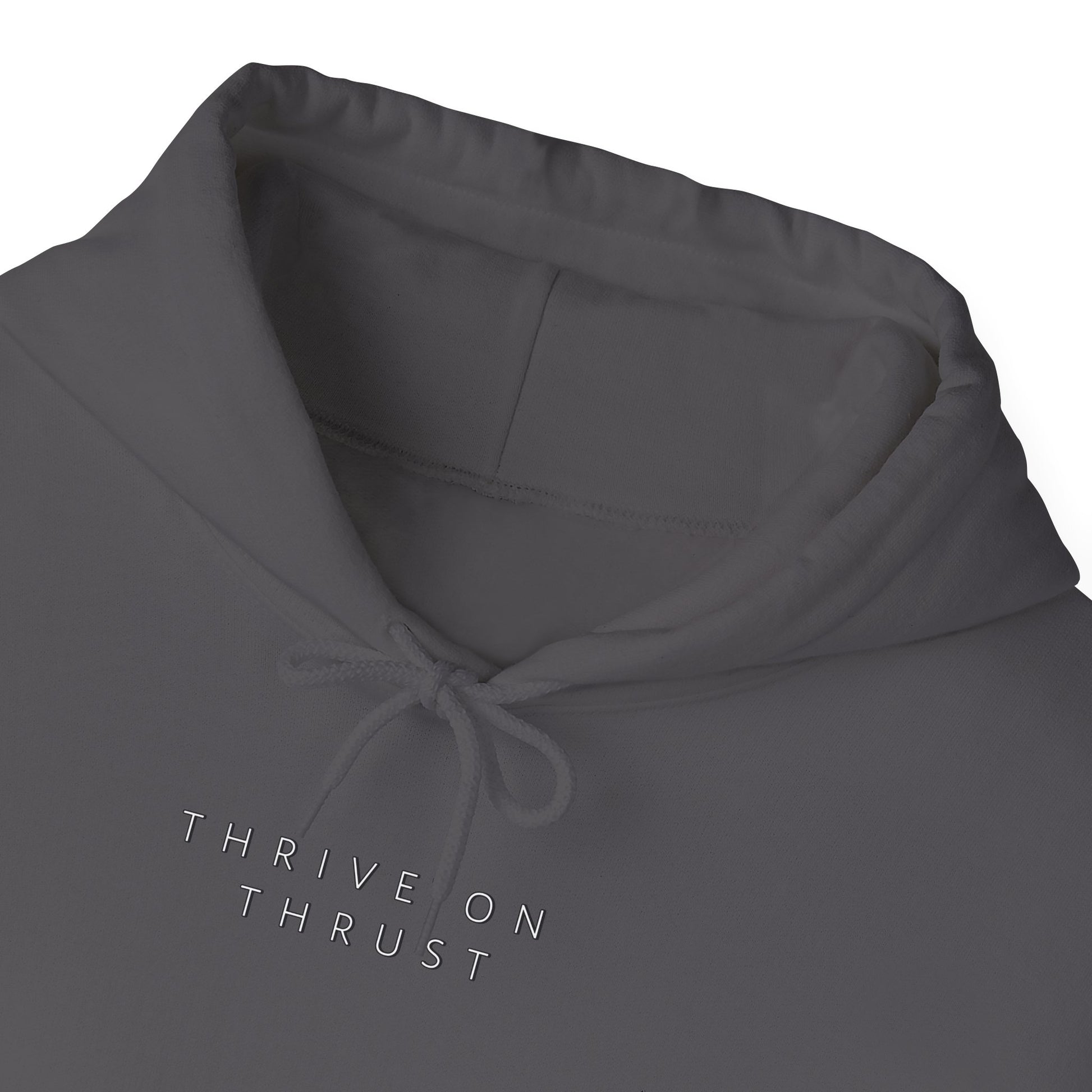 Thrive on Thrust. aviation. gifts for pilots. pilots. planes. gift aviation. graphic hoodie