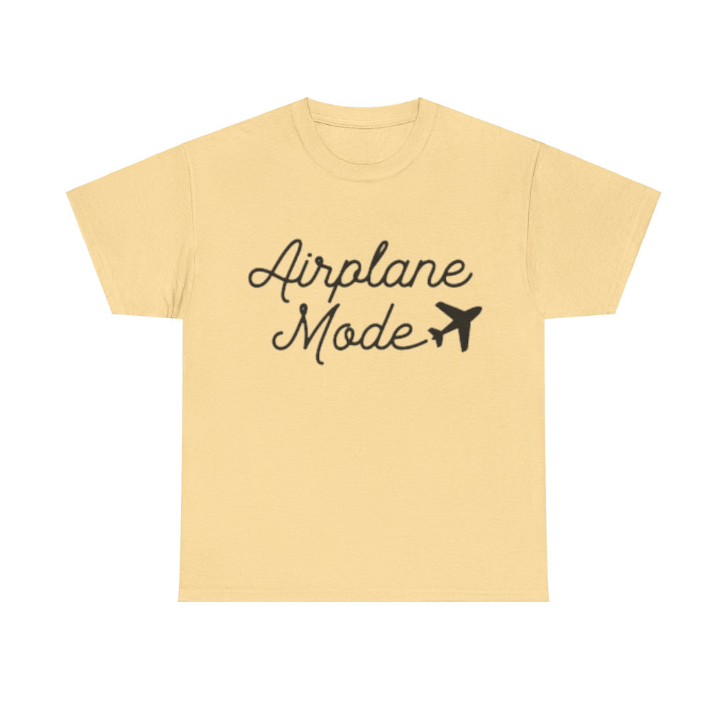 Airplane Mode Aviation Graphic Tee. gift for pilots. flight attendant. aviation lovers.