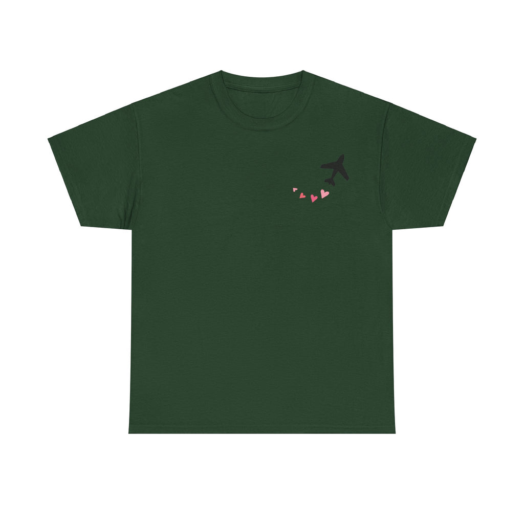 LOVE CHEMTRAILS. aviation t-shirt. pilots. love. hearts