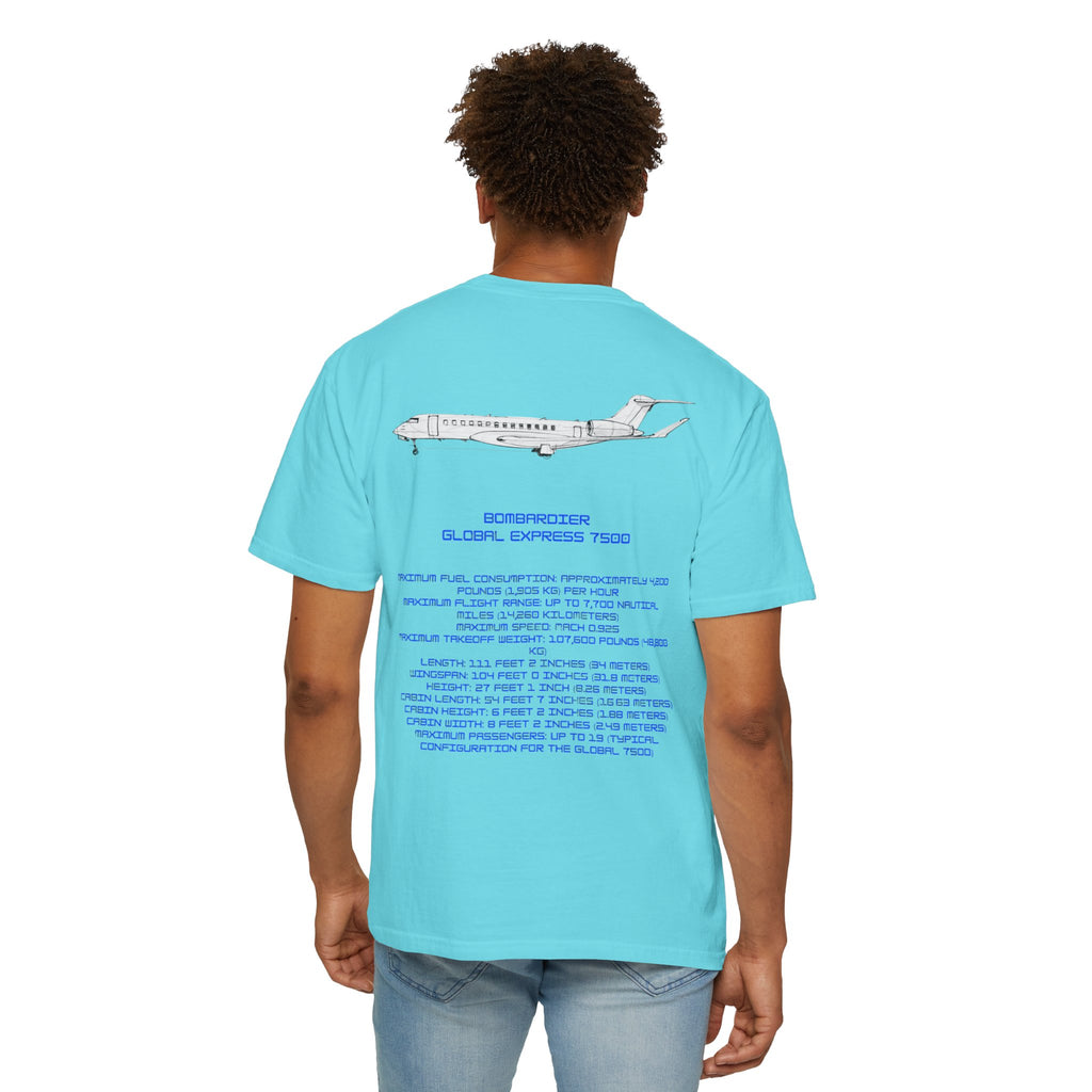 Global 7500 T-shirt. aviation. gift. pilot. jets. mens gifts. gifts for her