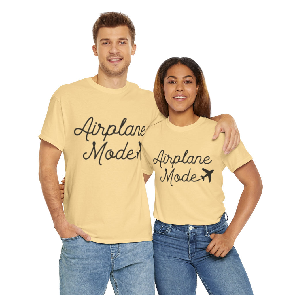 Airplane Mode Aviation Graphic Tee. gift for pilots. flight attendant. aviation lovers.