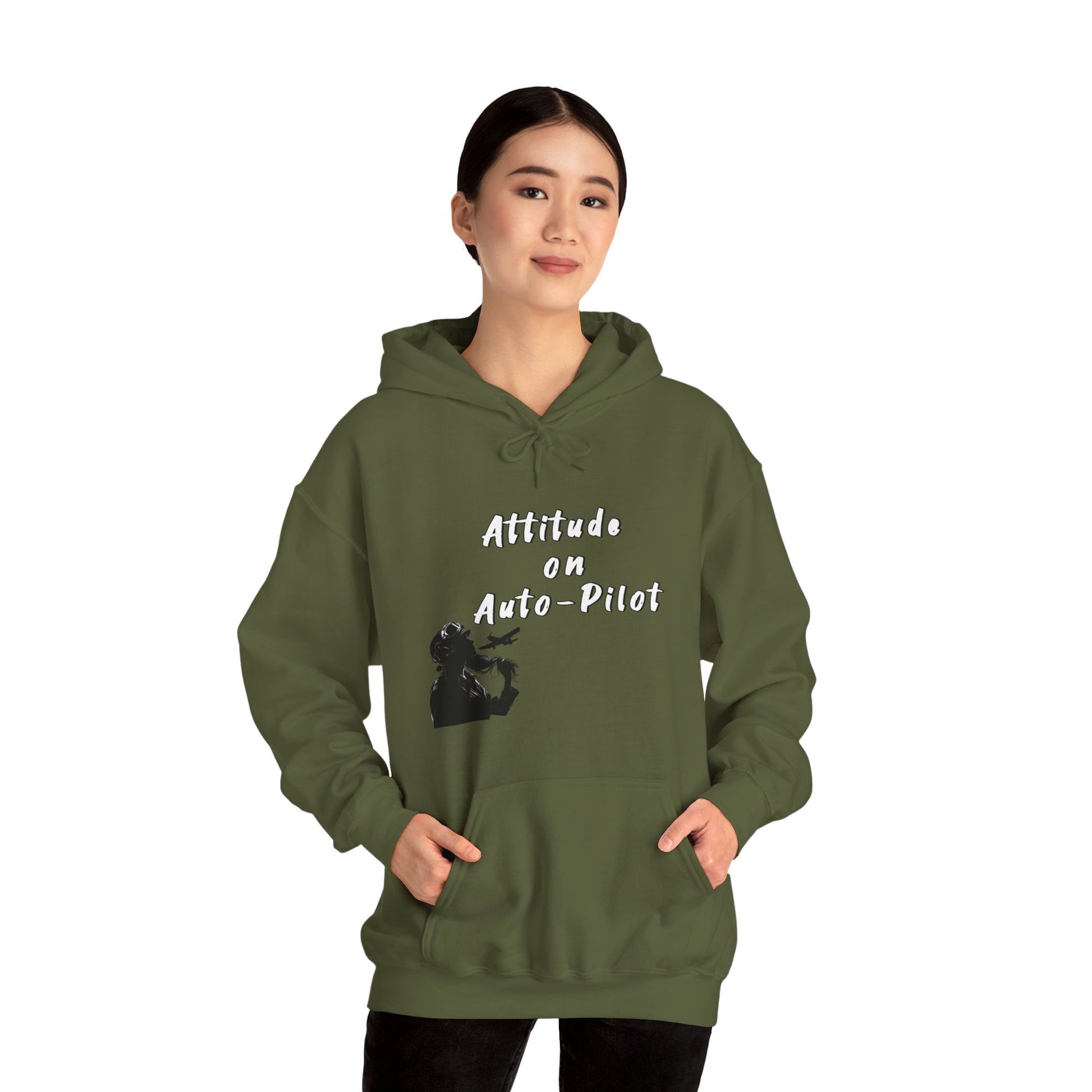 Female Pilot Hoodie. aviation. aviation gifts. gifts for pilots. attitude. graphic tee