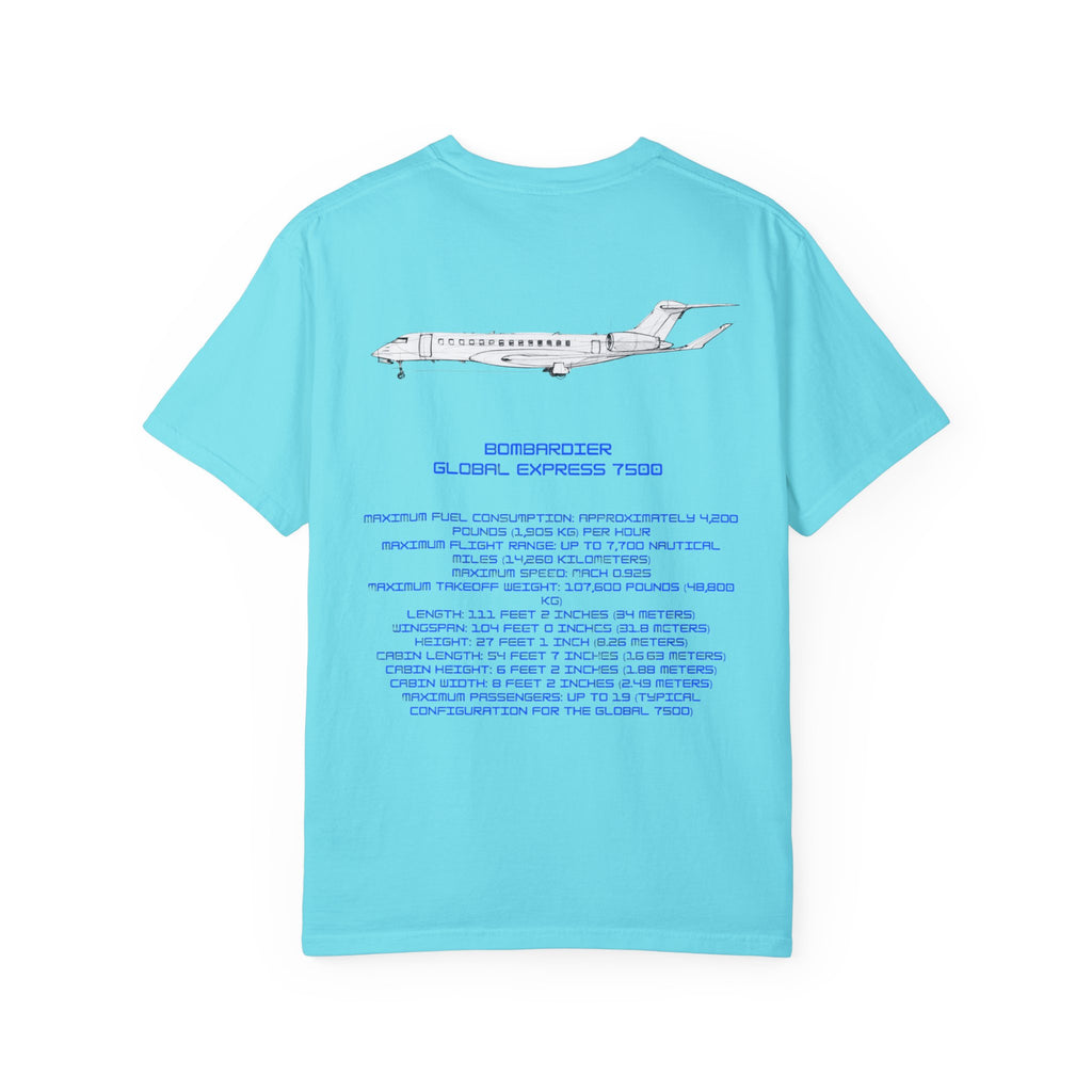 Global 7500 T-shirt. aviation. gift. pilot. jets. mens gifts. gifts for her