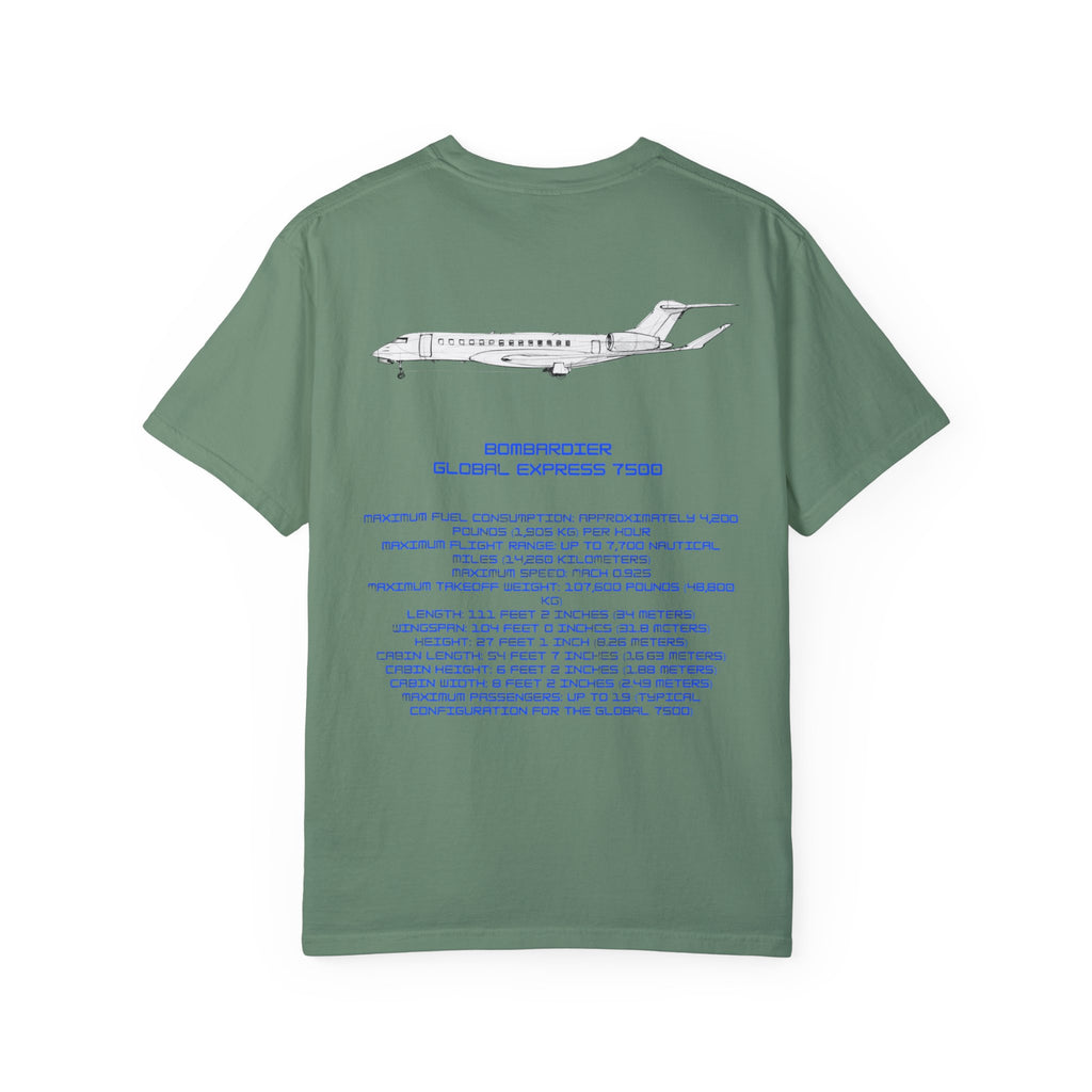Global 7500 T-shirt. aviation. gift. pilot. jets. mens gifts. gifts for her