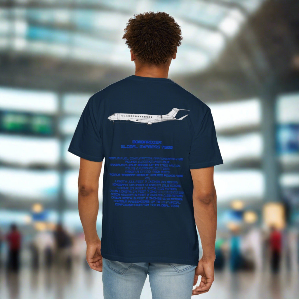 Global 7500 T-shirt. aviation. gift. pilot. jets. mens gifts. gifts for her