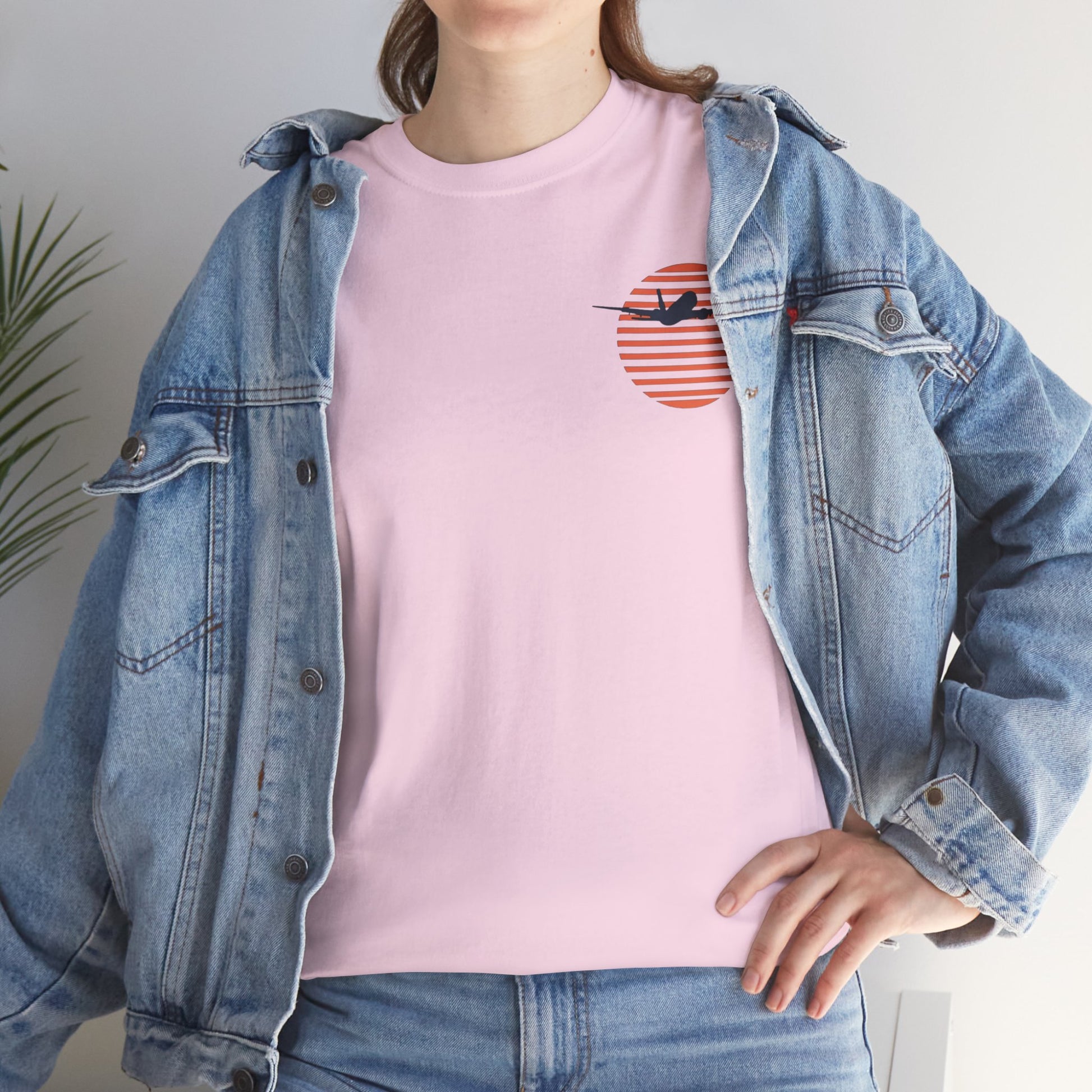 into the sunset. plane. t-shirt. aviation. pilots. gifts.