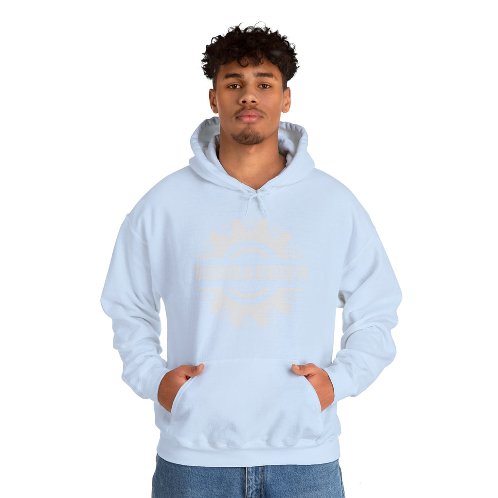 Bombardier hoodie. pilots aviation. (logo)