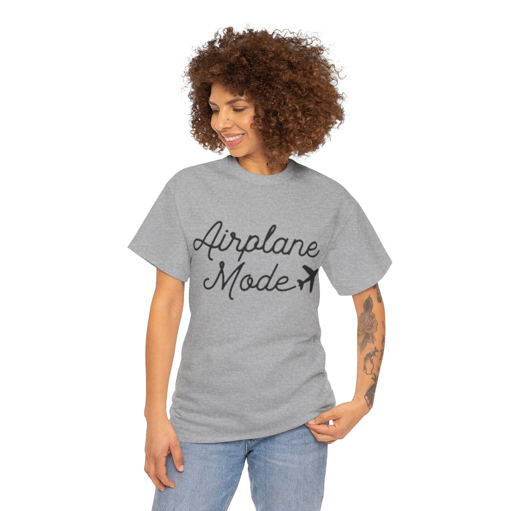 Airplane Mode Aviation Graphic Tee. gift for pilots. flight attendant. aviation lovers.