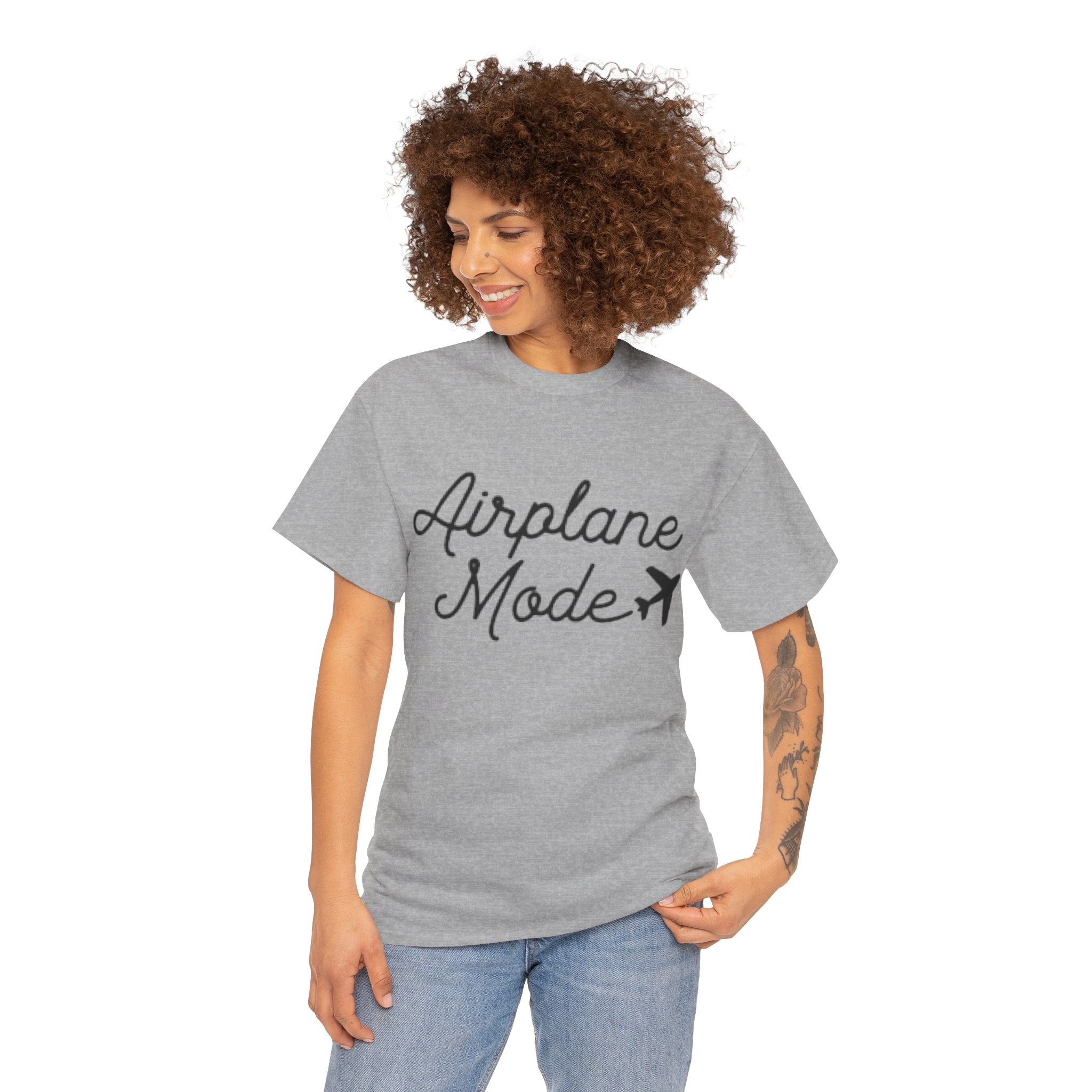 Airplane Mode Aviation Graphic Tee. gift for pilots. flight attendant. aviation lovers.