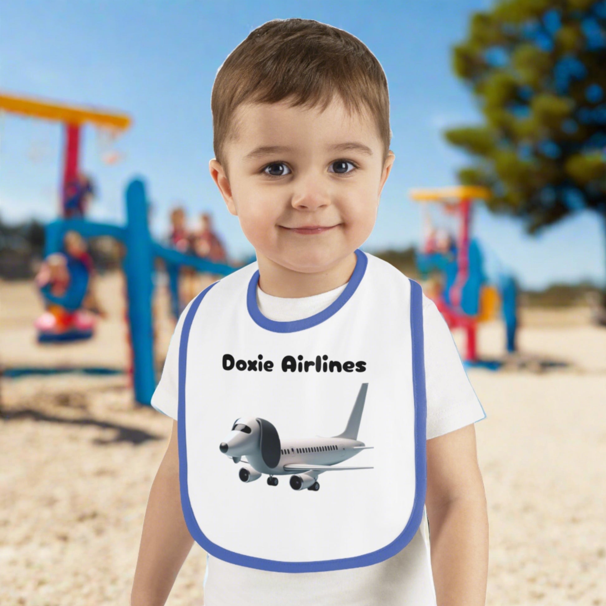 Doxie airlines Baby bibs