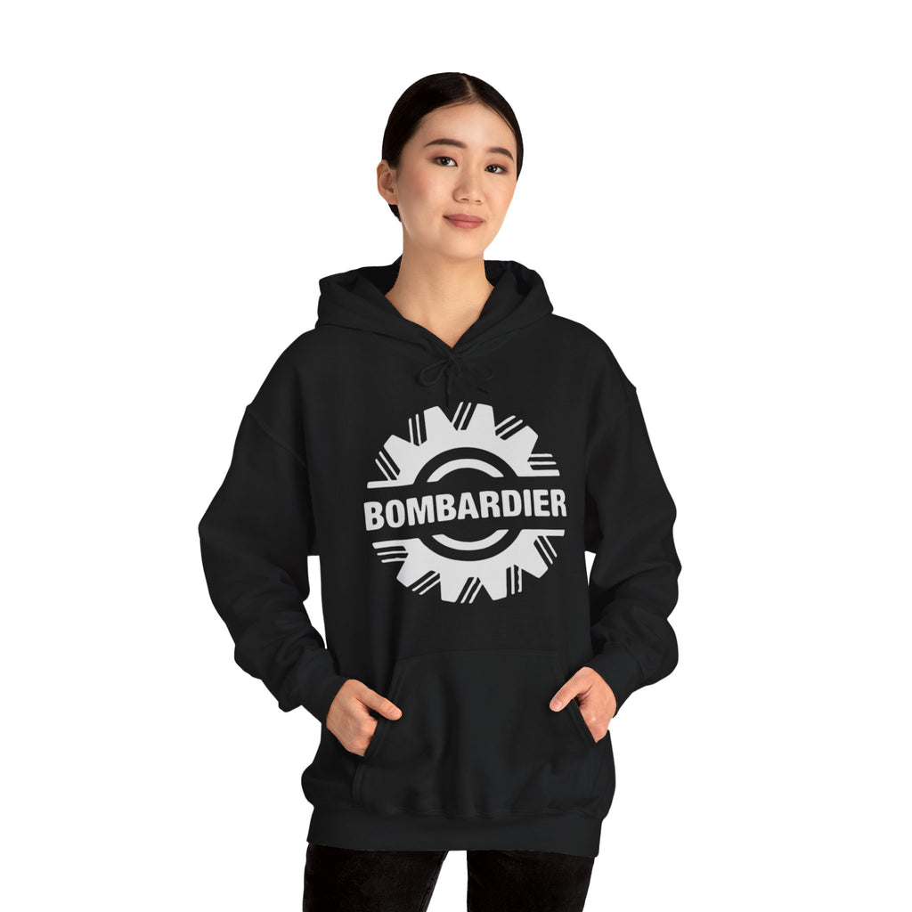 Bombardier hoodie. pilots aviation. (logo)