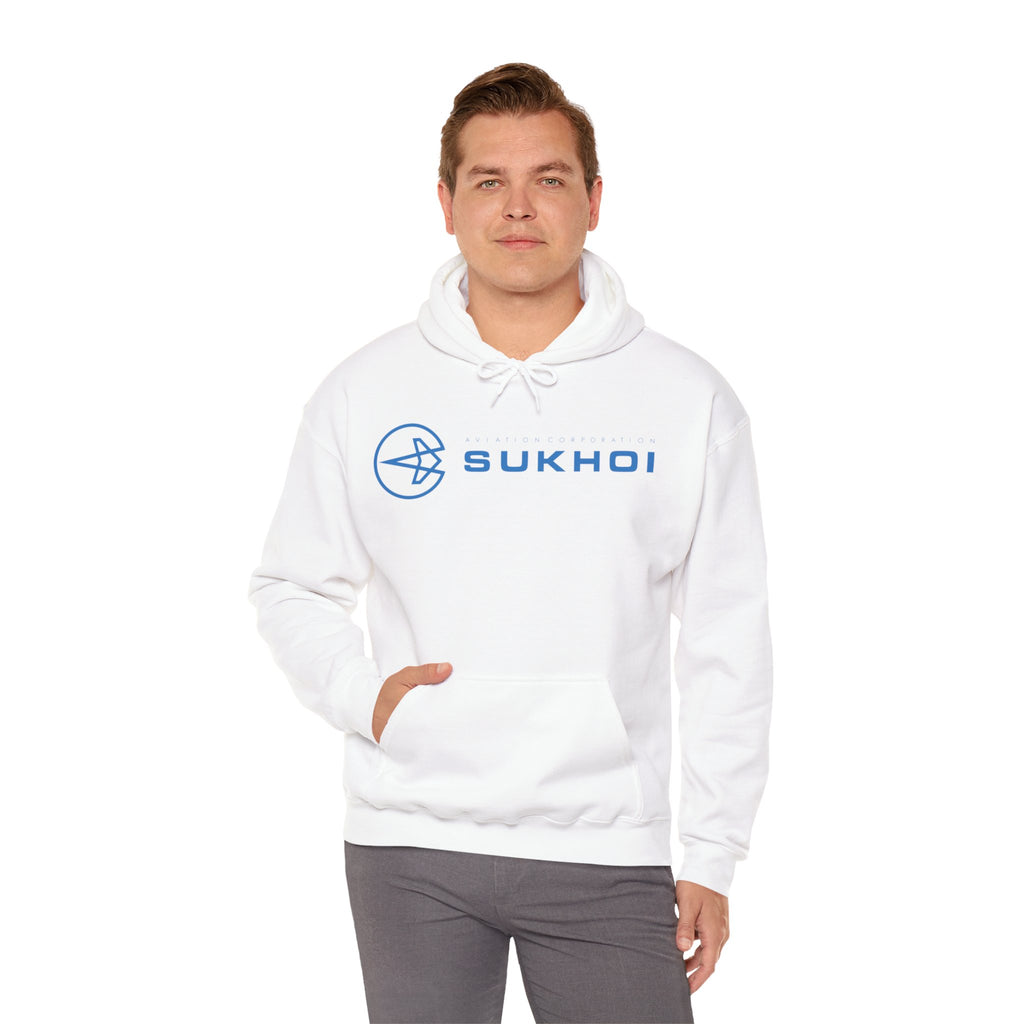 SUKHOI AVIATION HOODIE. gift for pilots. graphic design. (logo)