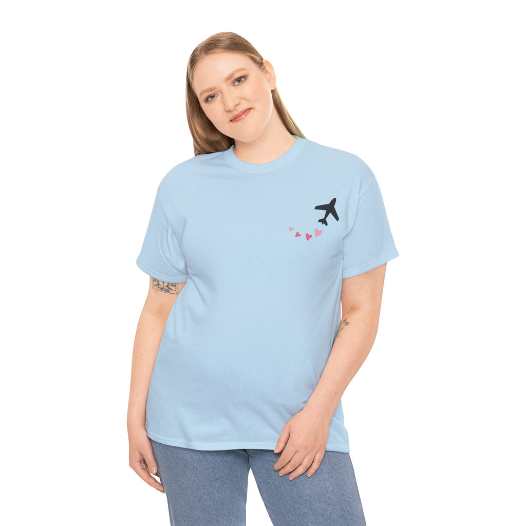 LOVE CHEMTRAILS. aviation t-shirt. pilots. love. hearts