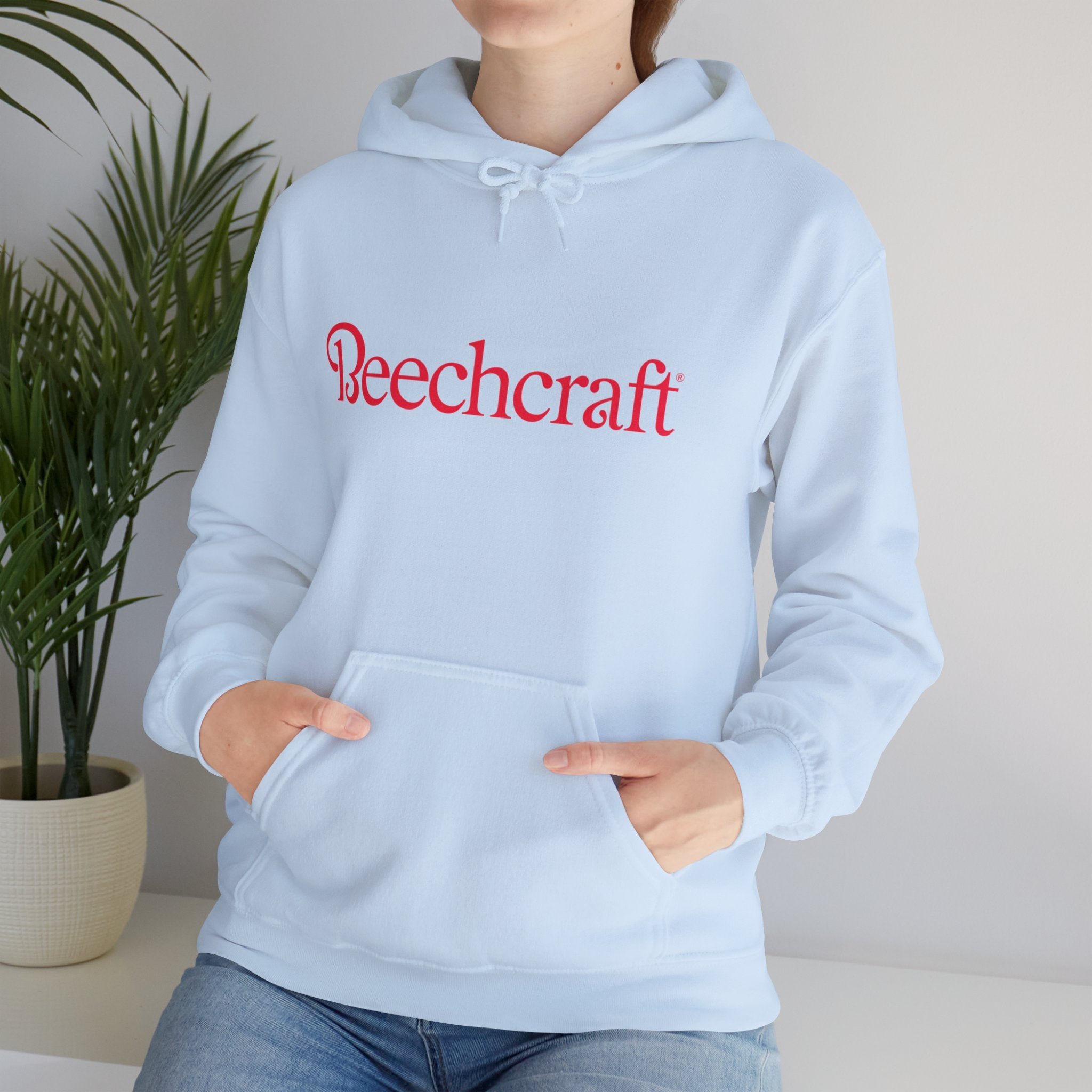 BEECHCRAFT. AVIATION HOODIE. gift for pilots. graphic design. (logo)