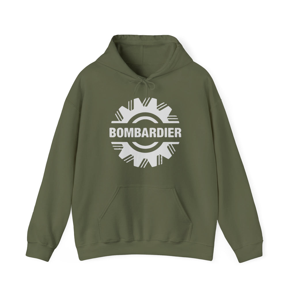 Bombardier hoodie. pilots aviation. (logo)