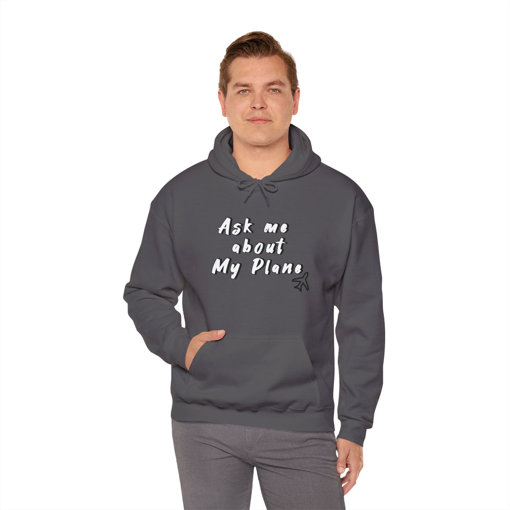 Hoodie For Pilots. Ask me about My Plane!. gift for pilots. aviation. aviation gifts. graphic design