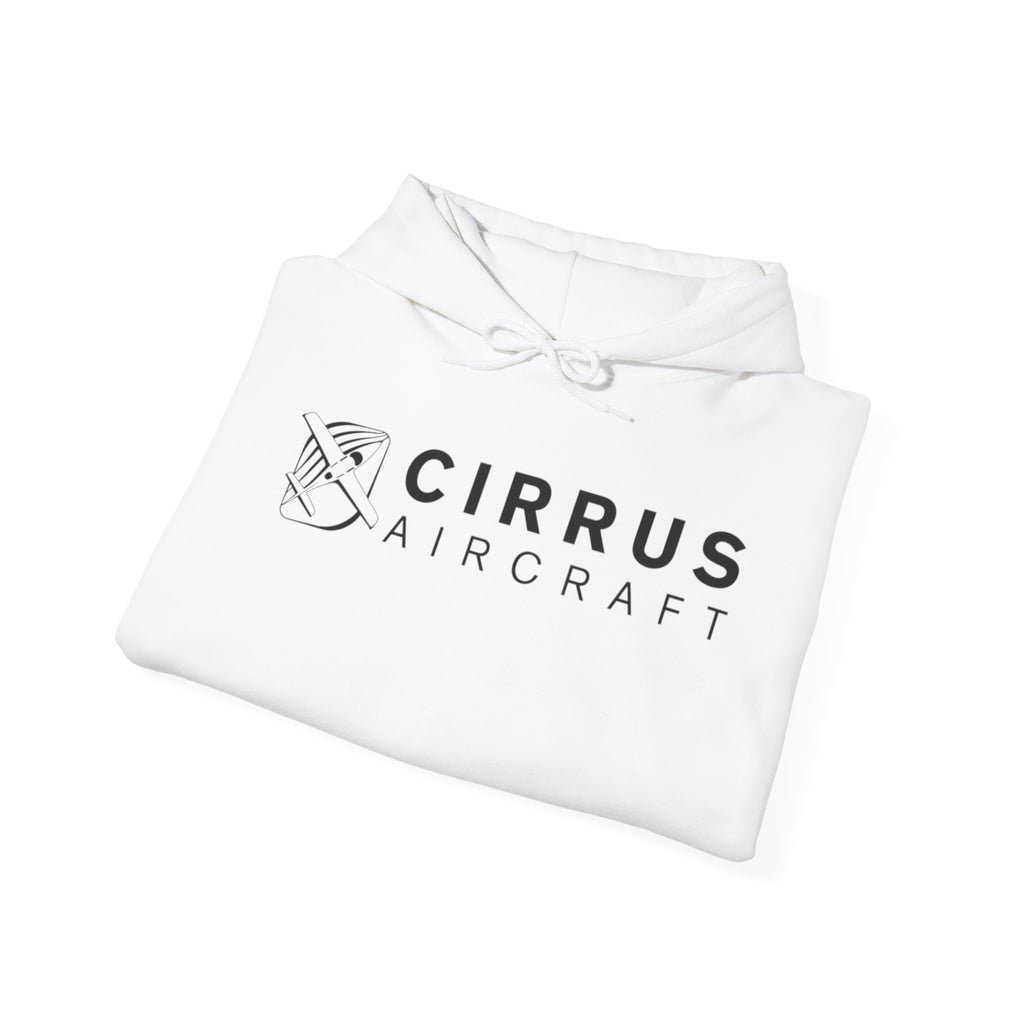 CIRRUS AIRCRAFT HOODIE. aviation gift for pilots. graphic design. (logo)
