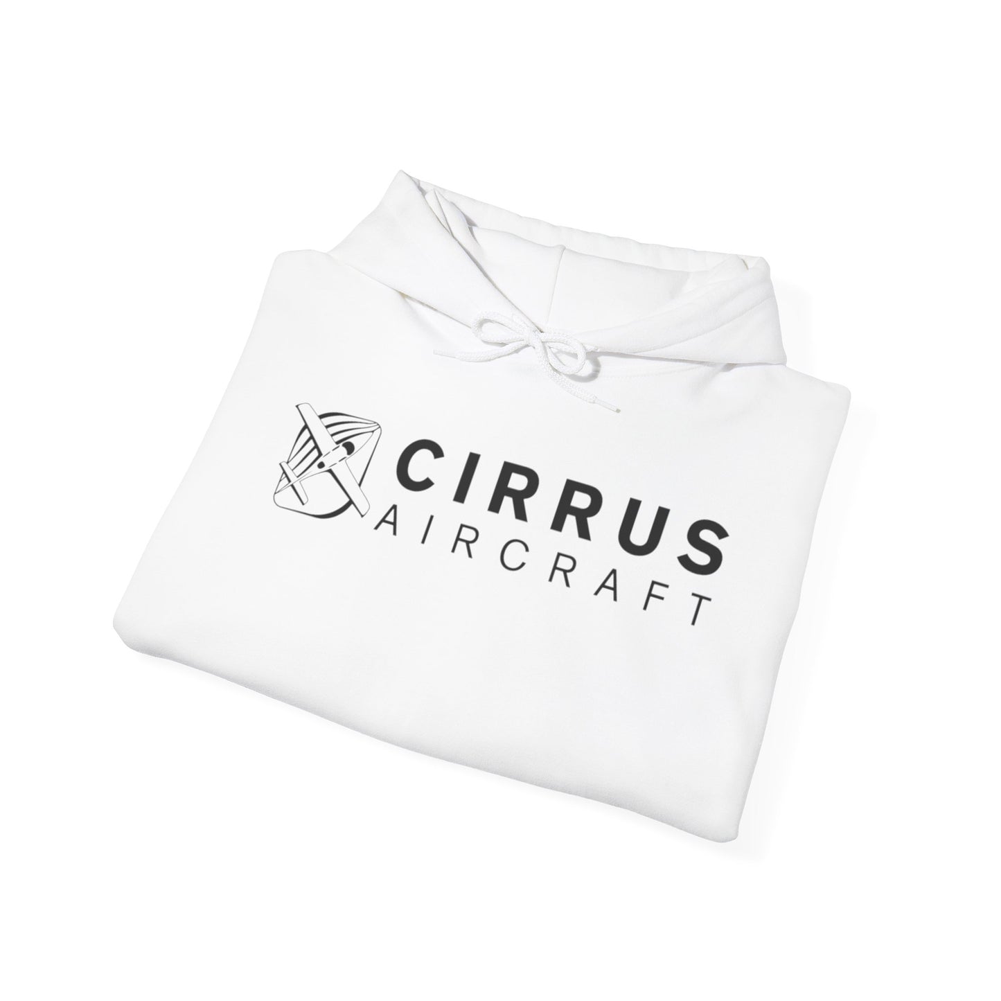 CIRRUS AIRCRAFT HOODIE. aviation gift for pilots. graphic design. (logo)