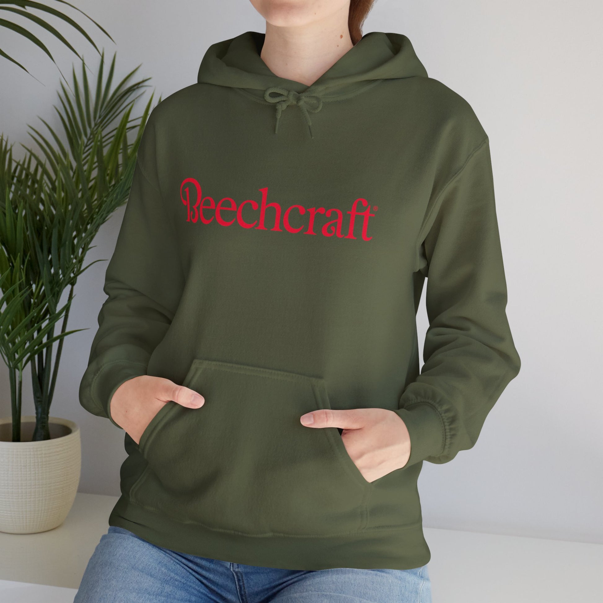 BEECHCRAFT. AVIATION HOODIE. gift for pilots. graphic design. (logo)