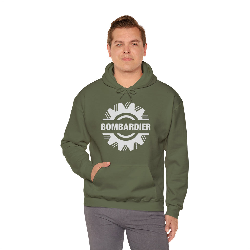 Bombardier hoodie. pilots aviation. (logo)