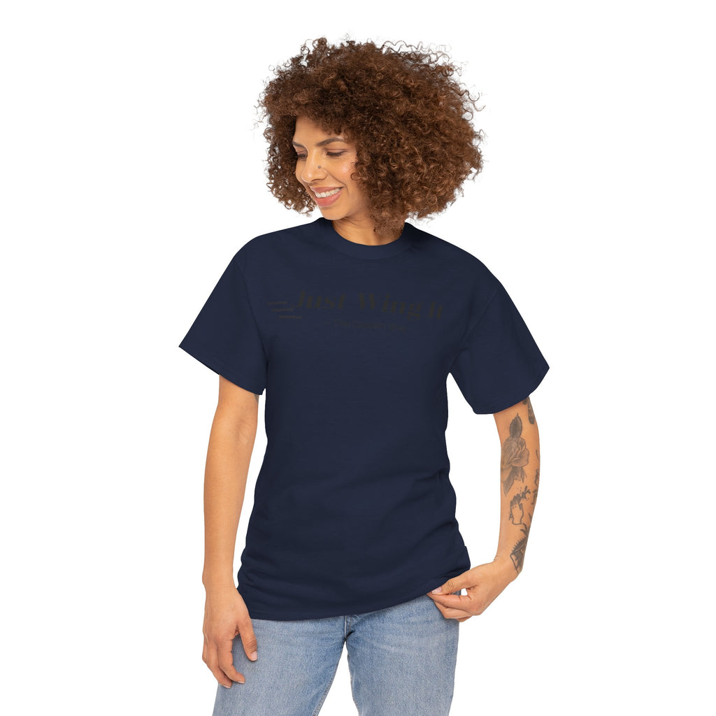 JUST WING IT! CAPTAIN. TSHIRT. AVIATION.FLIGHT CREW.PILOTS
