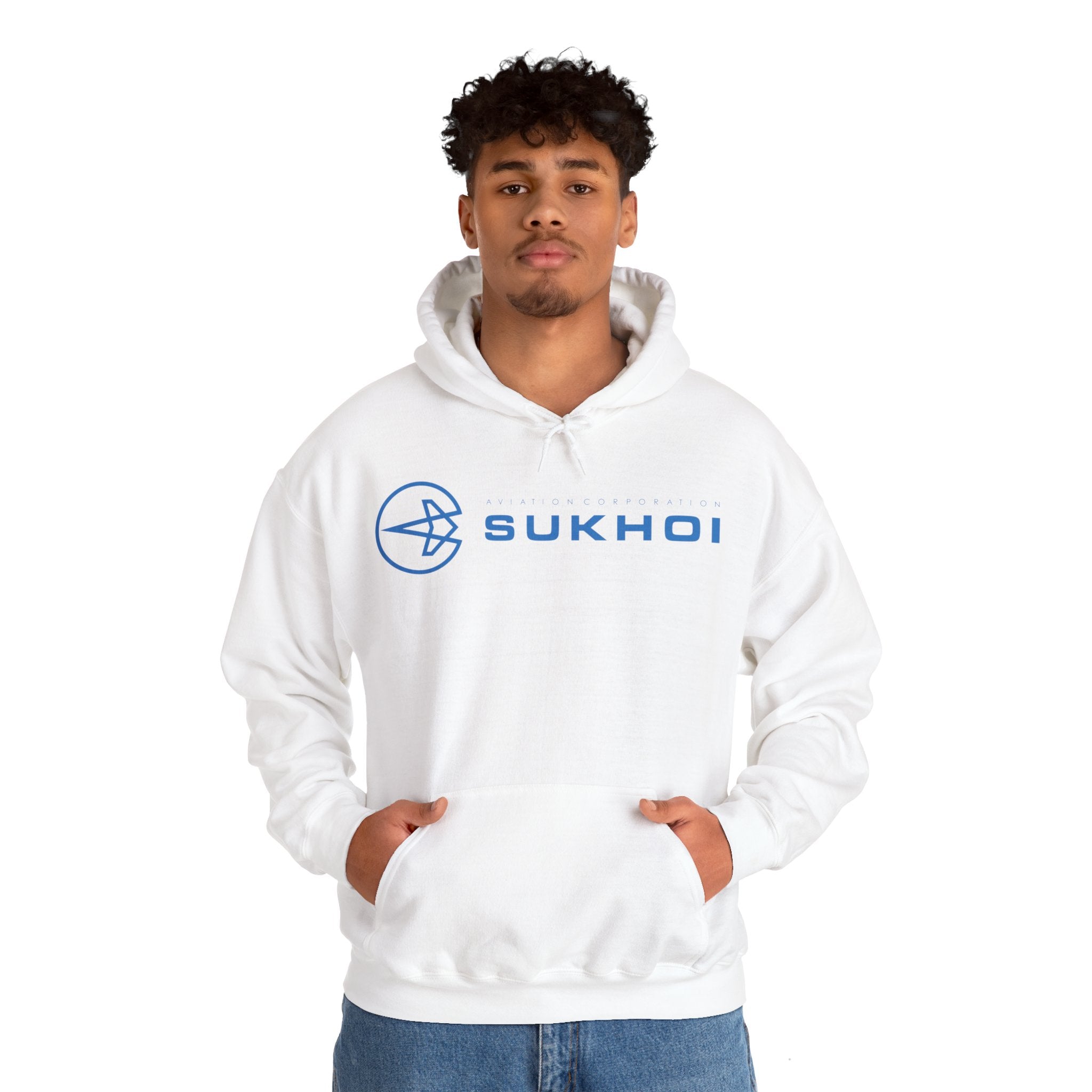 SUKHOI AVIATION HOODIE. gift for pilots. graphic design. (logo)