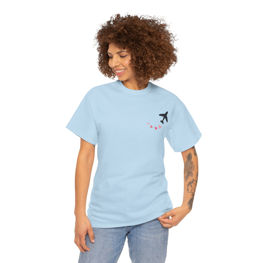 LOVE CHEMTRAILS. aviation t-shirt. pilots. love. hearts