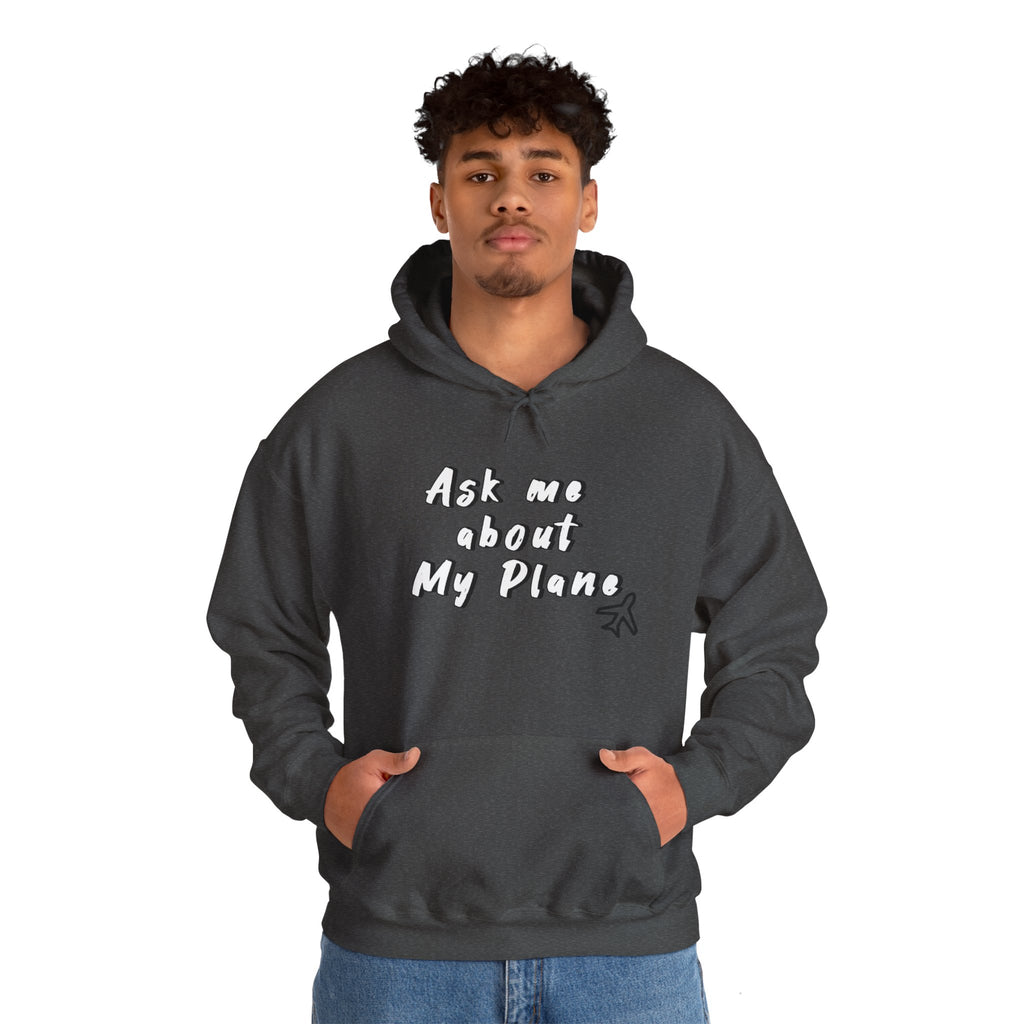 Hoodie For Pilots. Ask me about My Plane!. gift for pilots. aviation. aviation gifts. graphic design