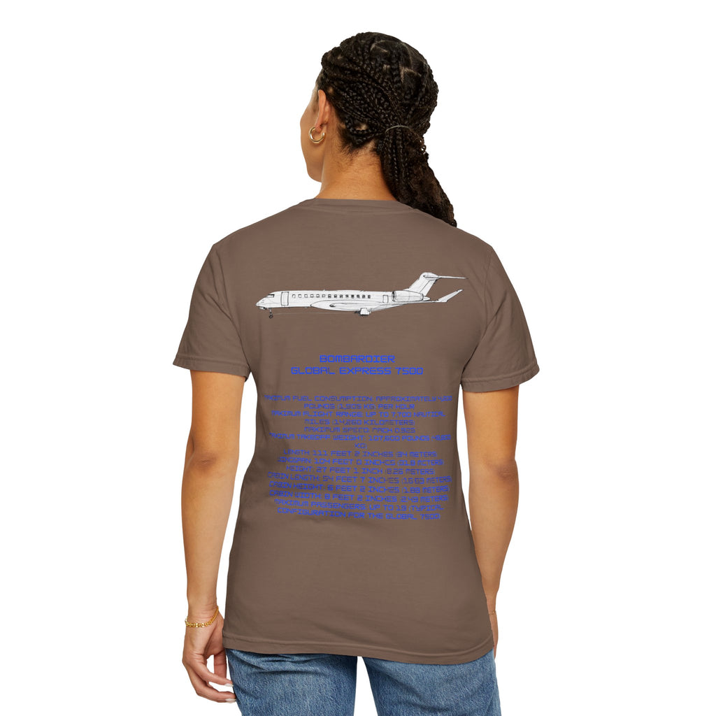 Global 7500 T-shirt. aviation. gift. pilot. jets. mens gifts. gifts for her