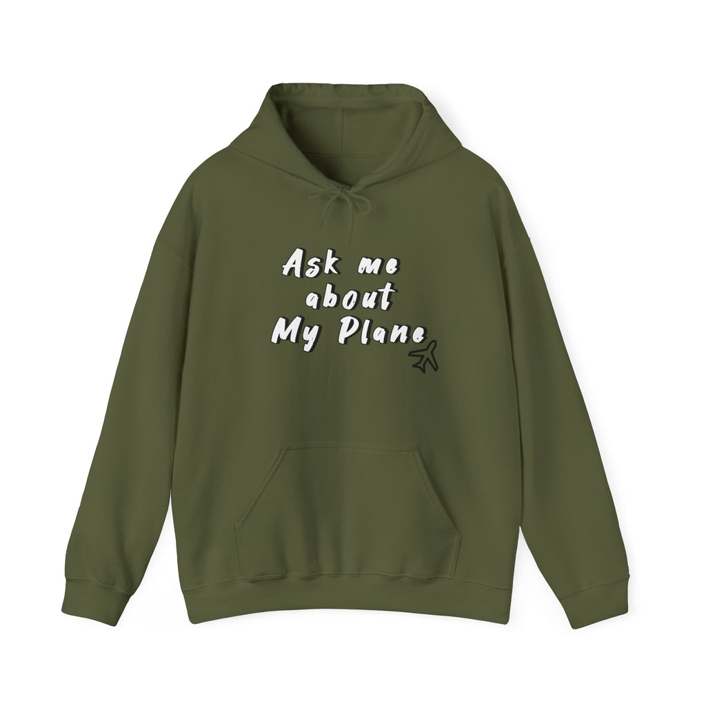 Hoodie For Pilots. Ask me about My Plane!. gift for pilots. aviation. aviation gifts. graphic design