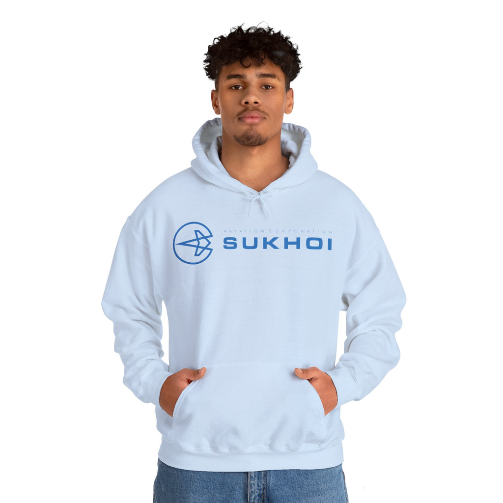SUKHOI AVIATION HOODIE. gift for pilots. graphic design. (logo)