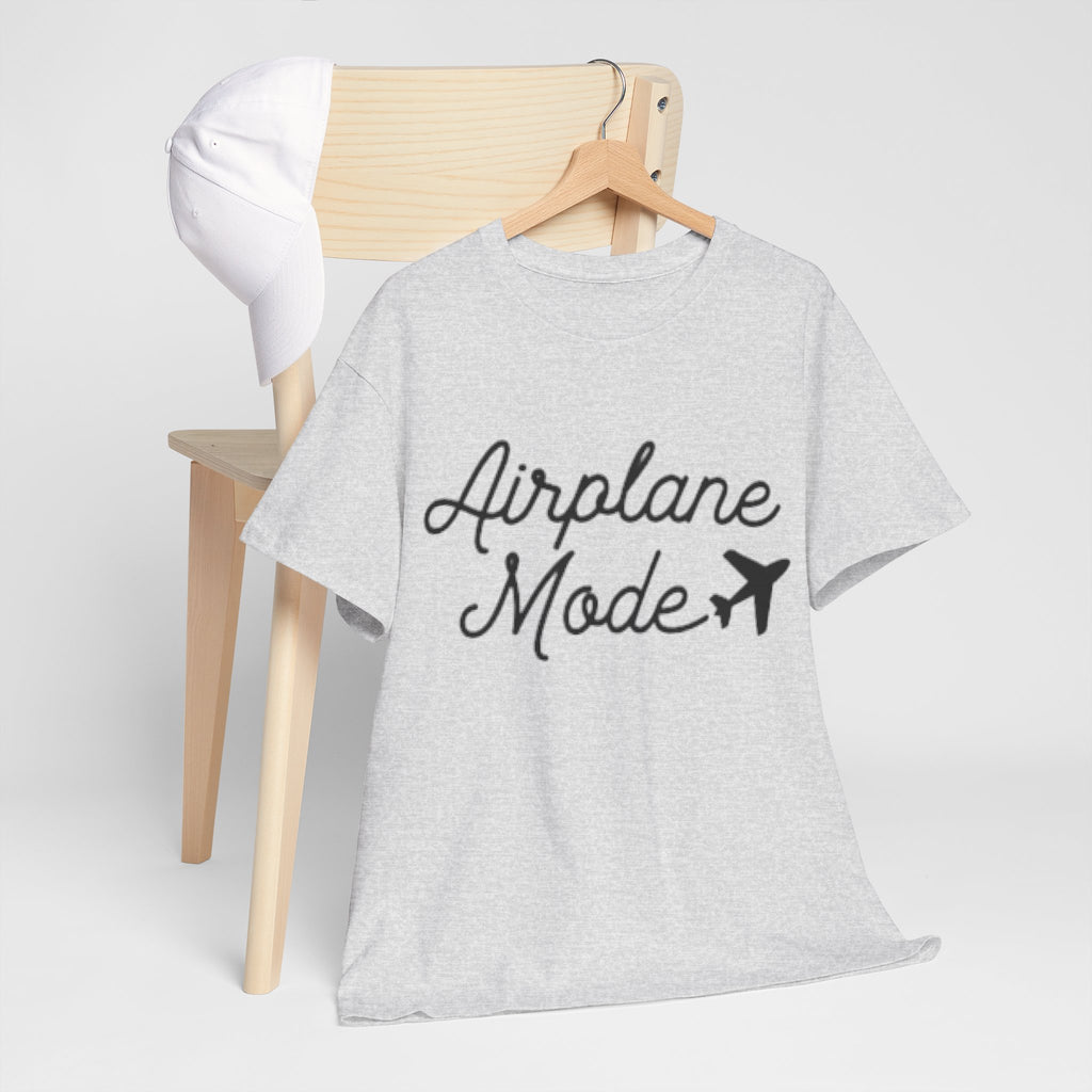 Airplane Mode Aviation Graphic Tee. gift for pilots. flight attendant. aviation lovers.