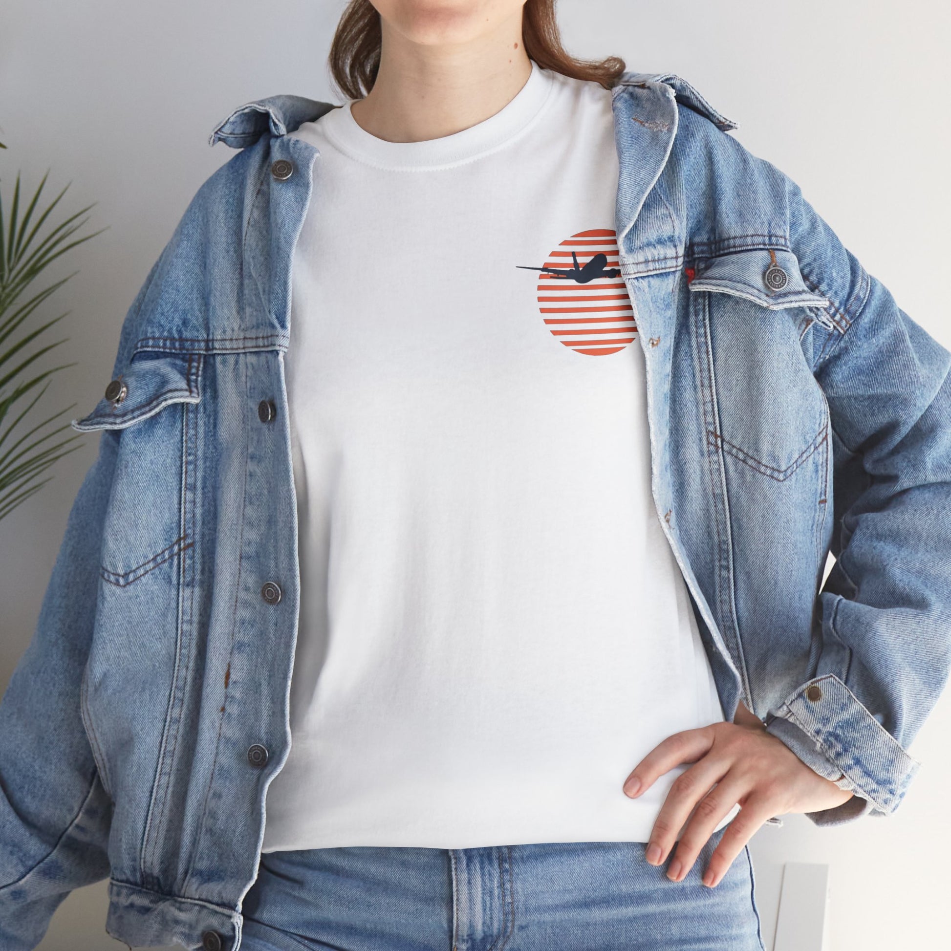 into the sunset. plane. t-shirt. aviation. pilots. gifts.