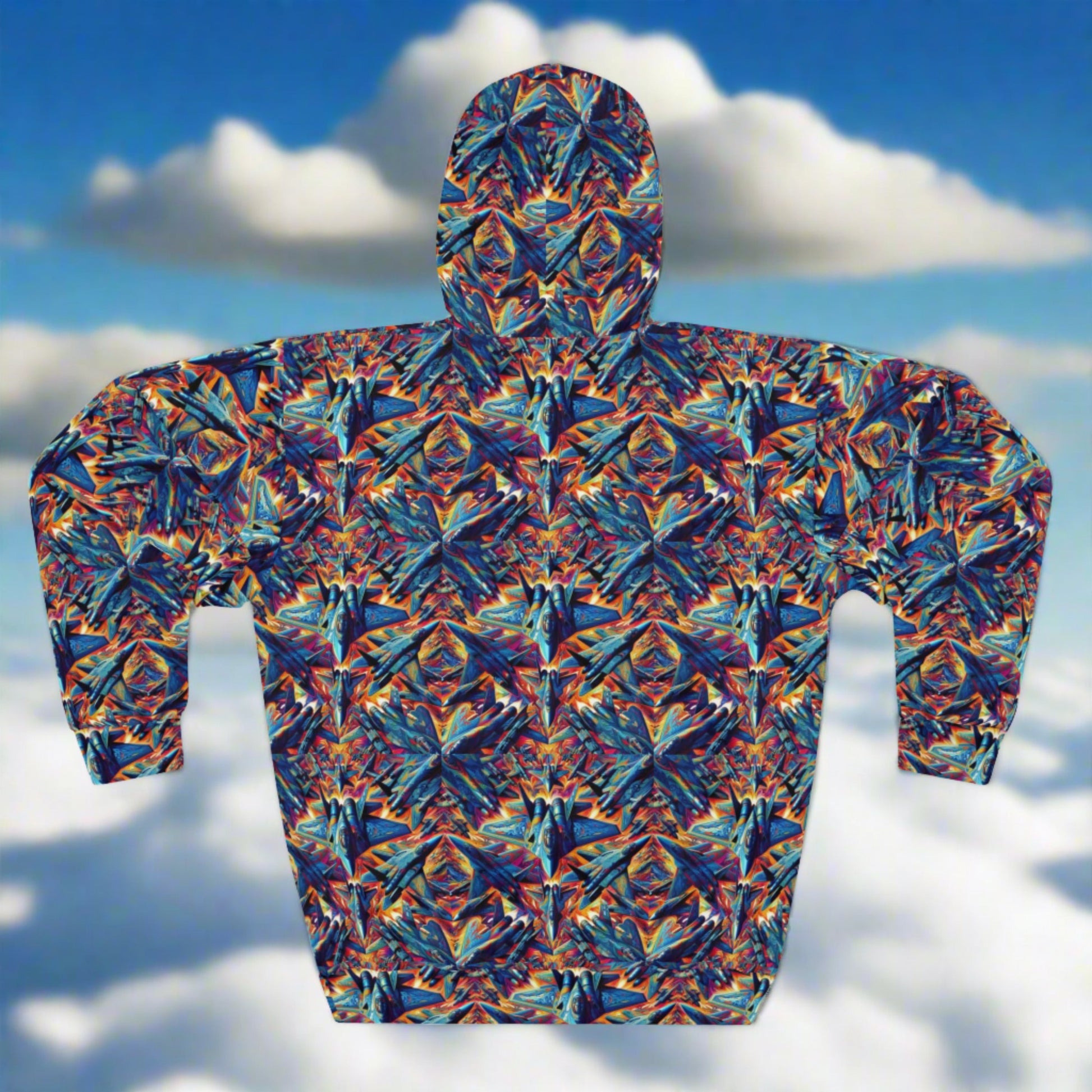 PSYCHEDELIC SKIES HOODIE. pullover. premium material