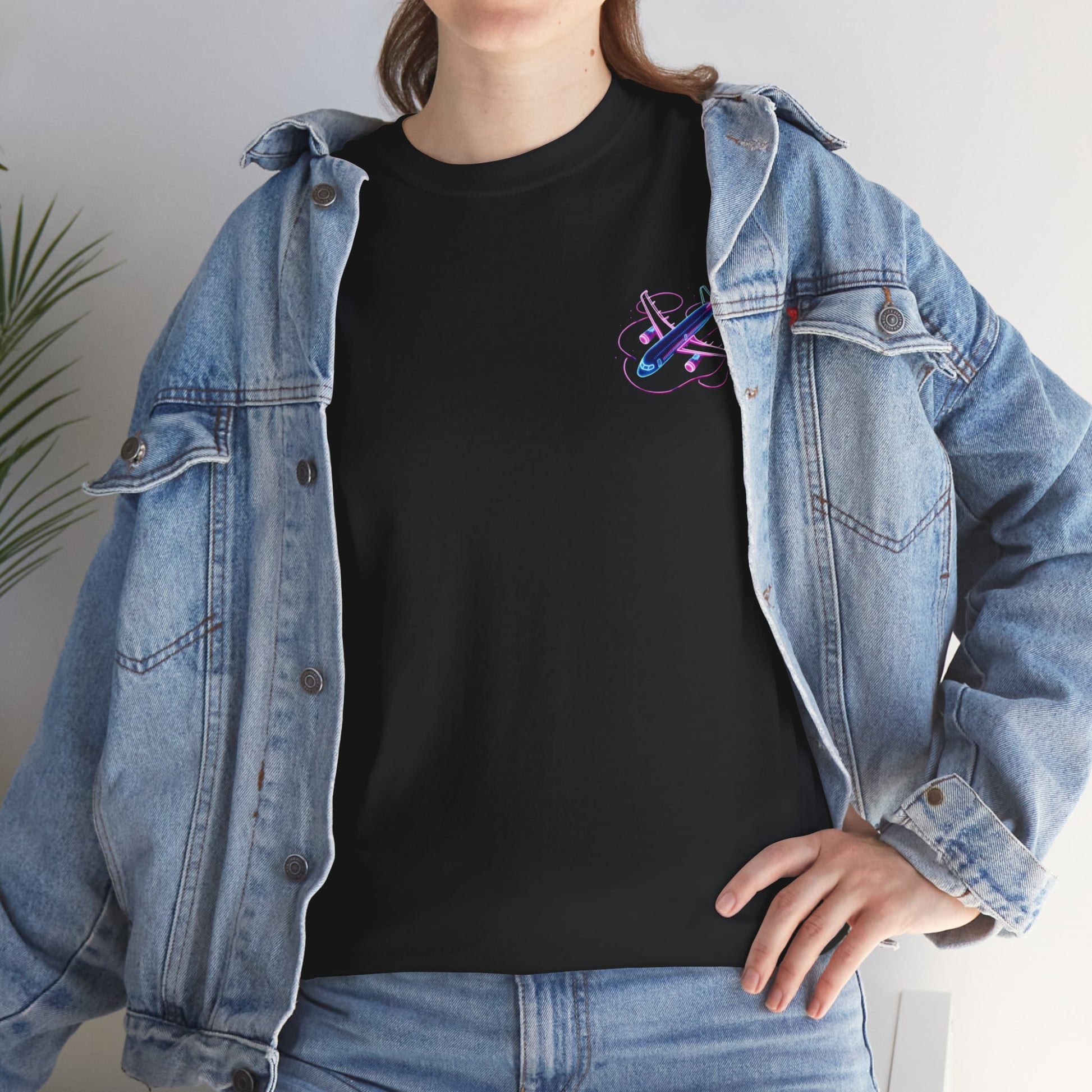 Neon Plane Quick Turns Tee