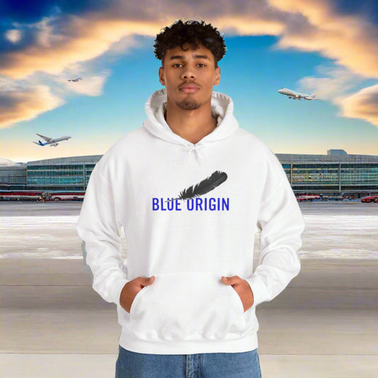 Blue Origin Hoodie. pilots. aviation hoodie. (logo)