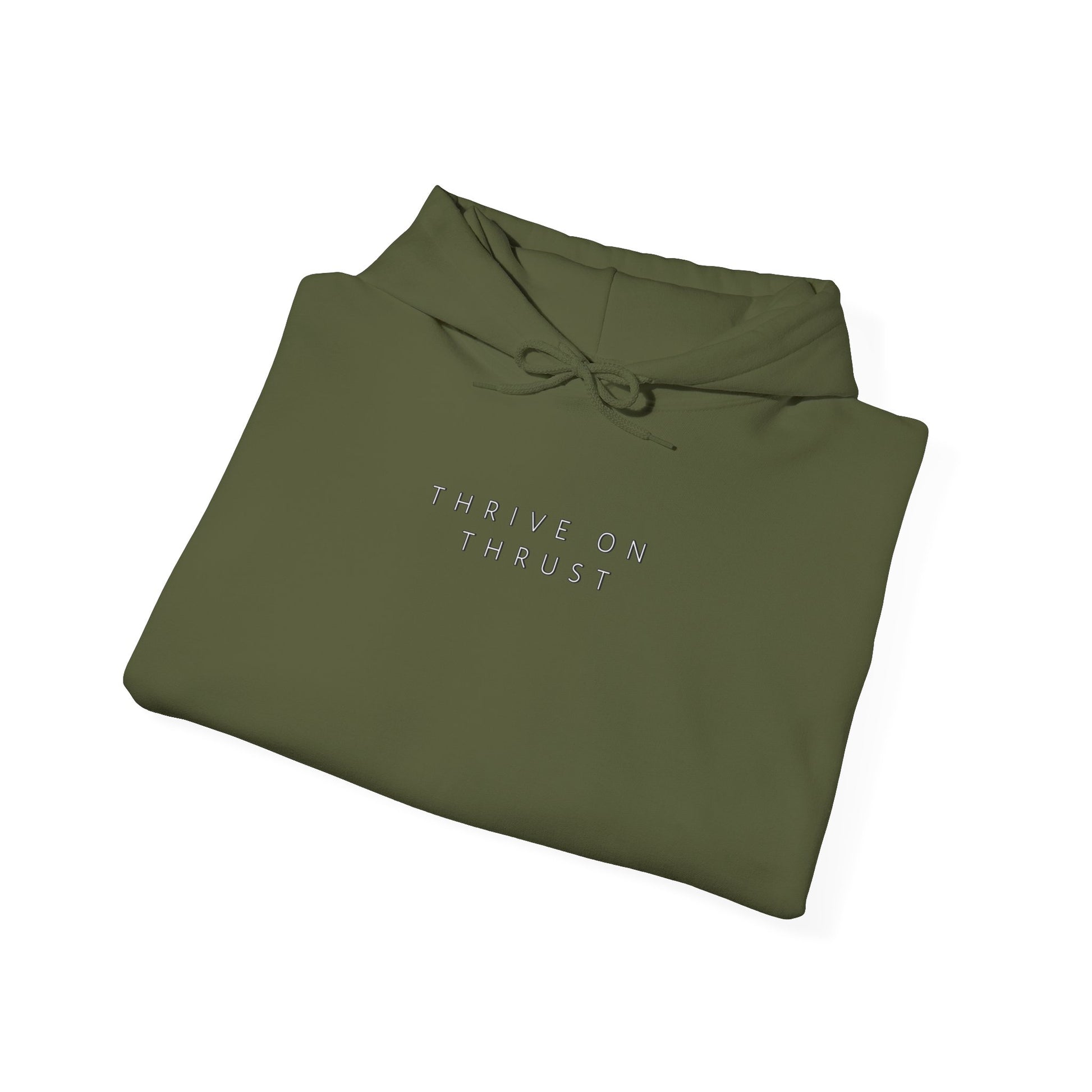 Thrive on Thrust. aviation. gifts for pilots. pilots. planes. gift aviation. graphic hoodie