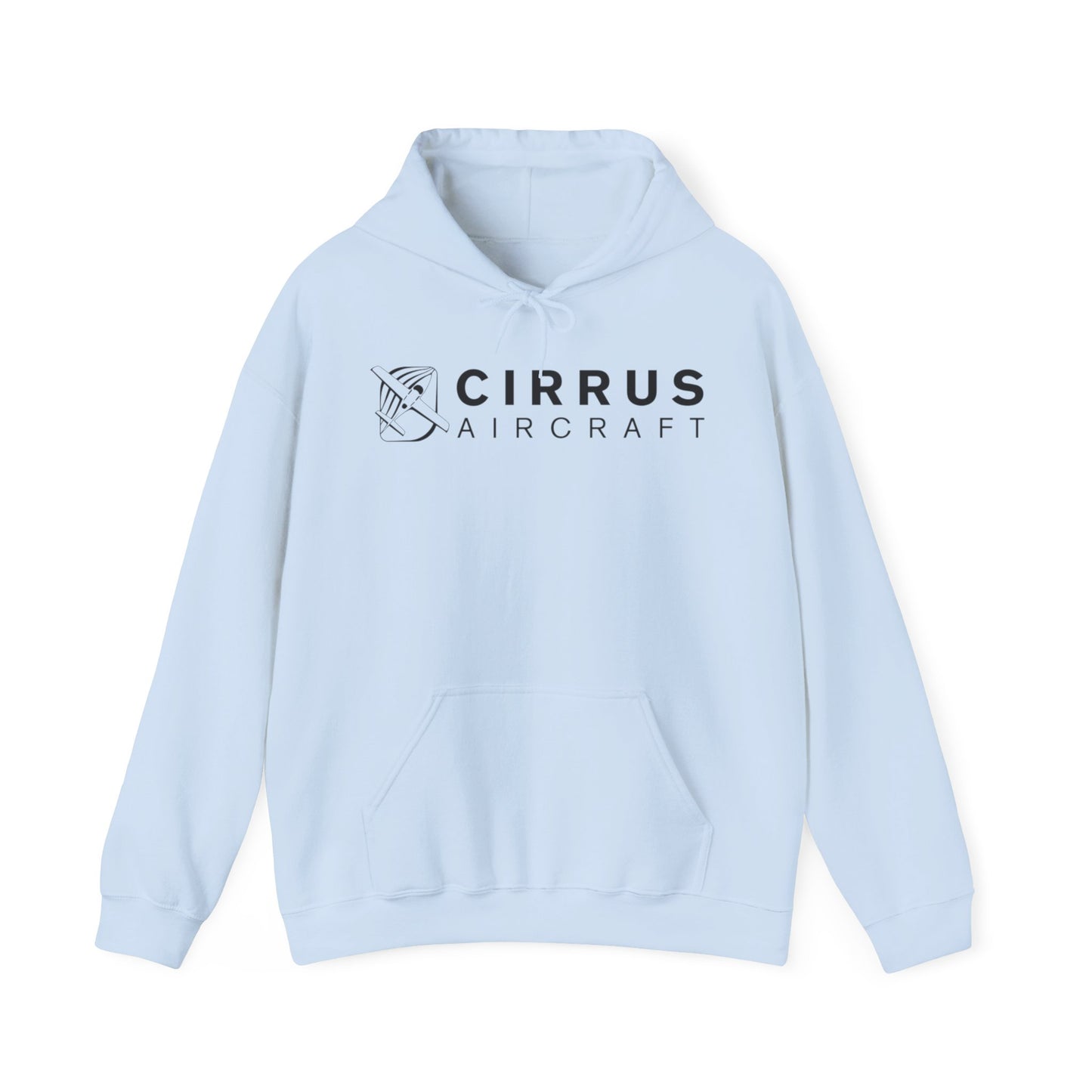 CIRRUS AIRCRAFT HOODIE. aviation gift for pilots. graphic design. (logo)