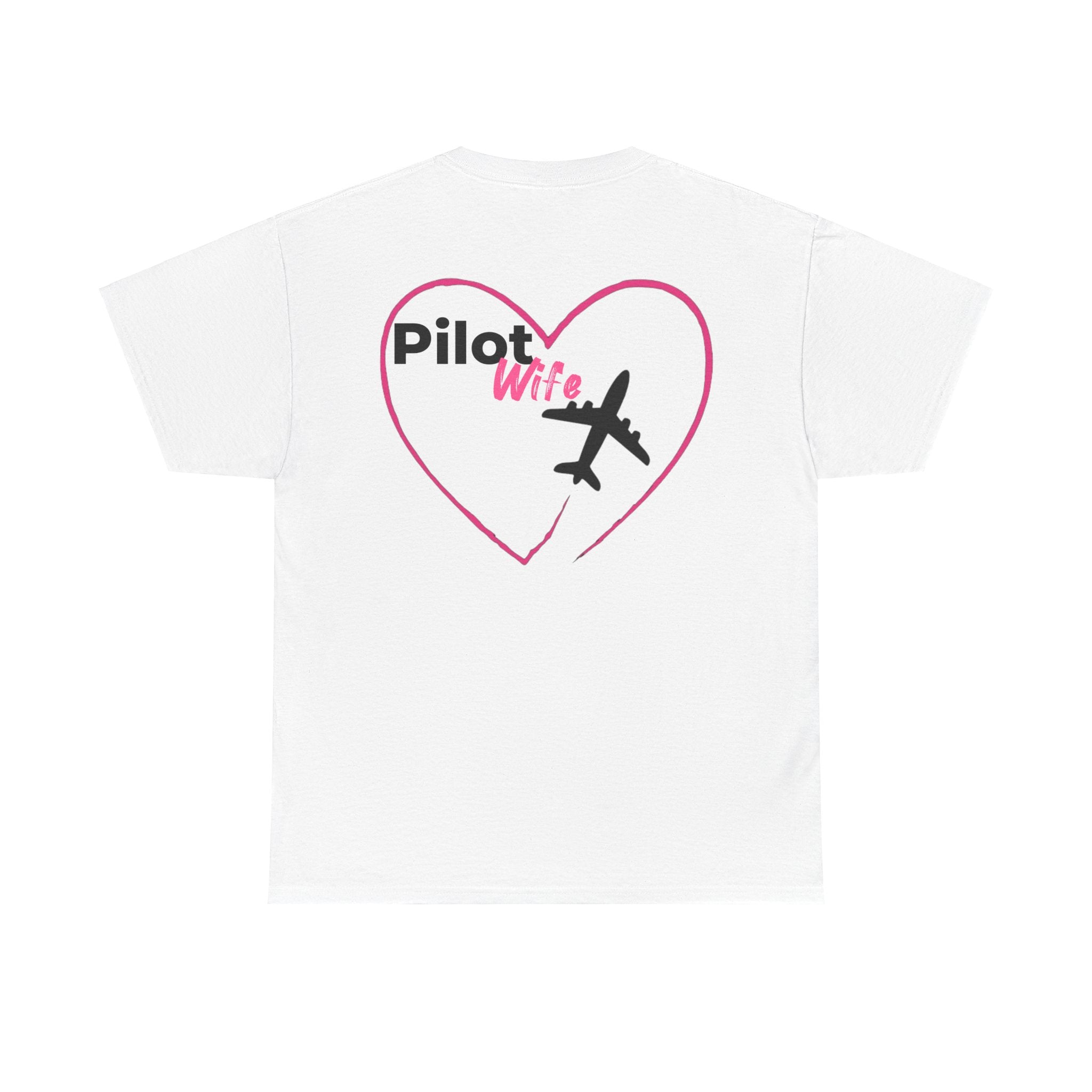 Pilot Wife t-shirt. pilots. gifts. for her. aviation. planes. pilot. anniversary.