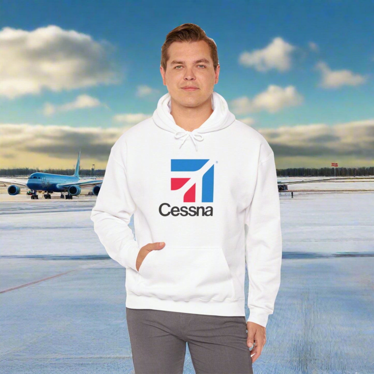 CESSNA HOODIE. aviation t-shirt. aviation hoodie. gifts for pilots. (logo)