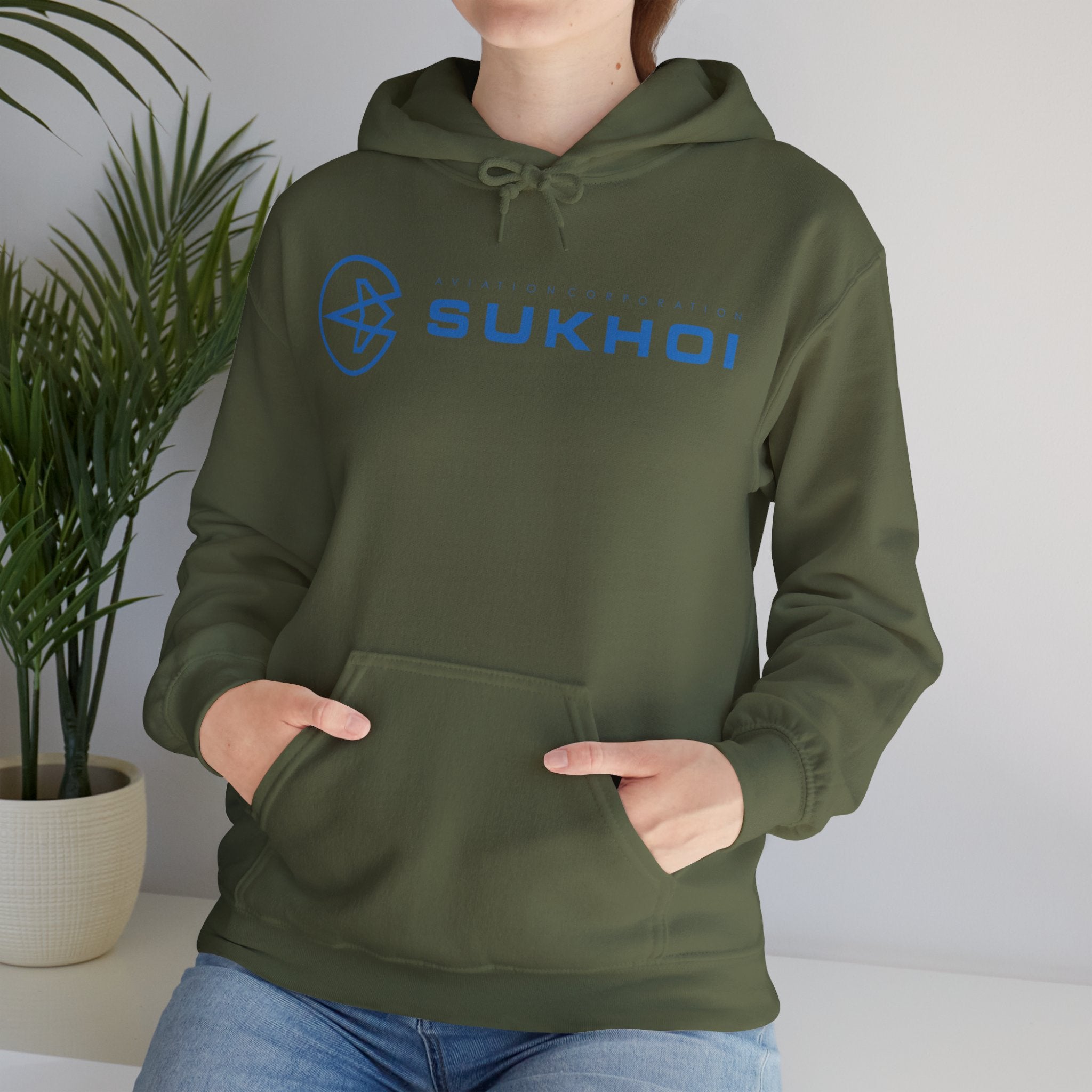 SUKHOI AVIATION HOODIE. gift for pilots. graphic design. (logo)