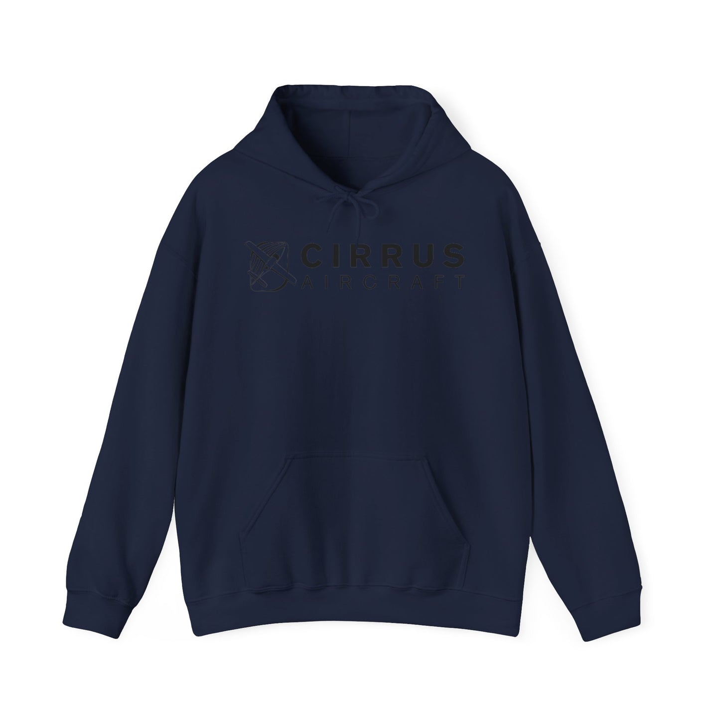 CIRRUS AIRCRAFT HOODIE. aviation gift for pilots. graphic design. (logo)