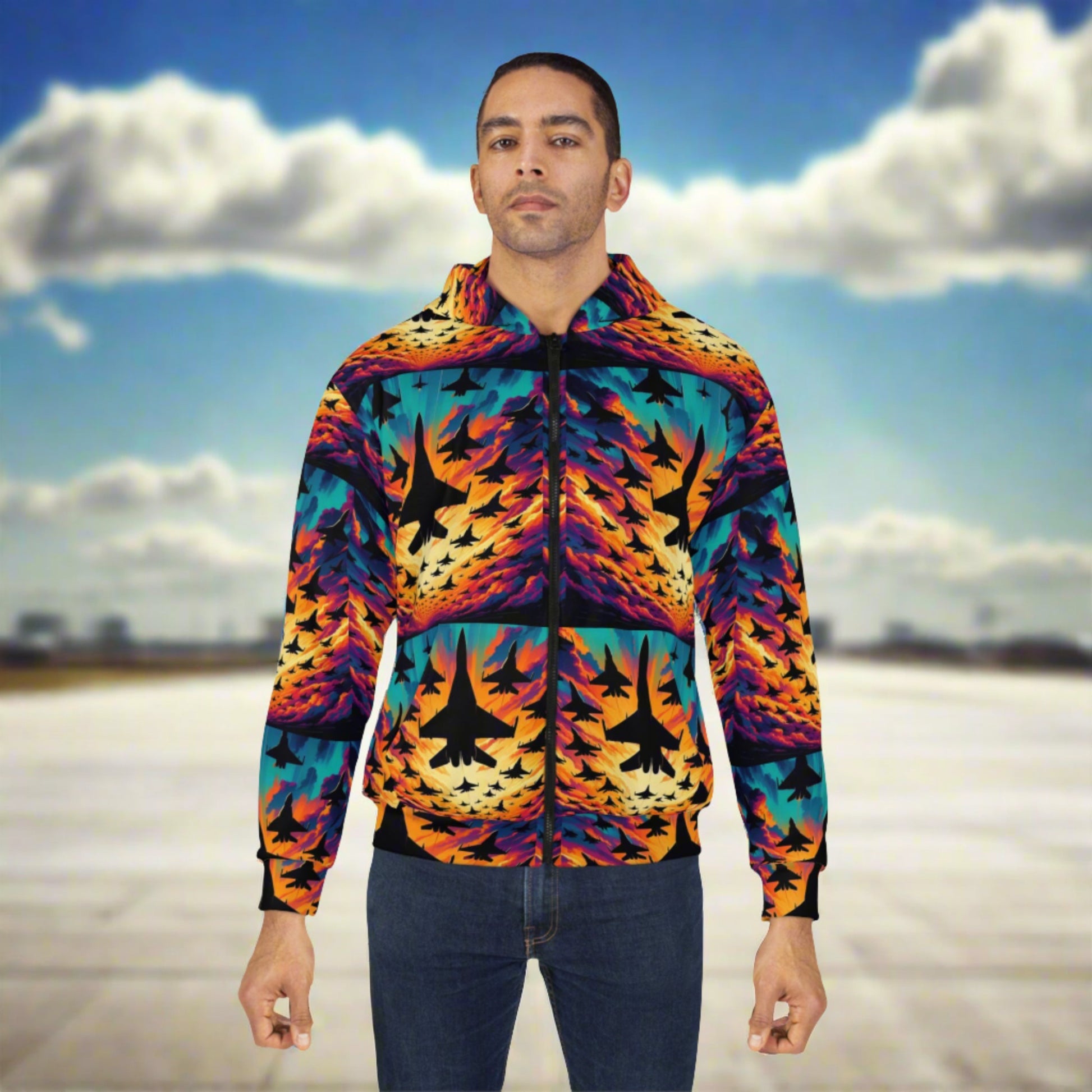 Psychedelic Skies AVIATION Hoodie. premium material.