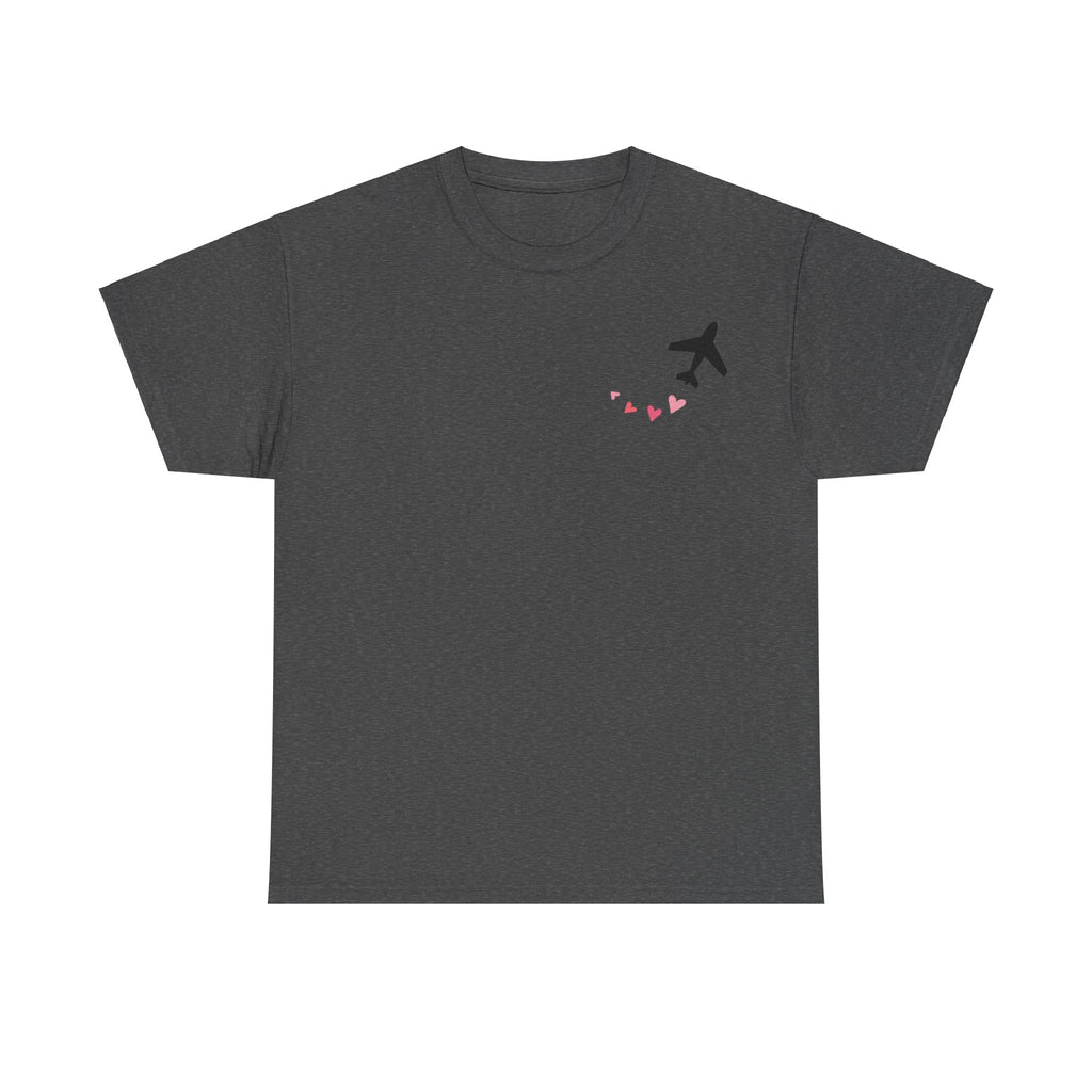 LOVE CHEMTRAILS. aviation t-shirt. pilots. love. hearts