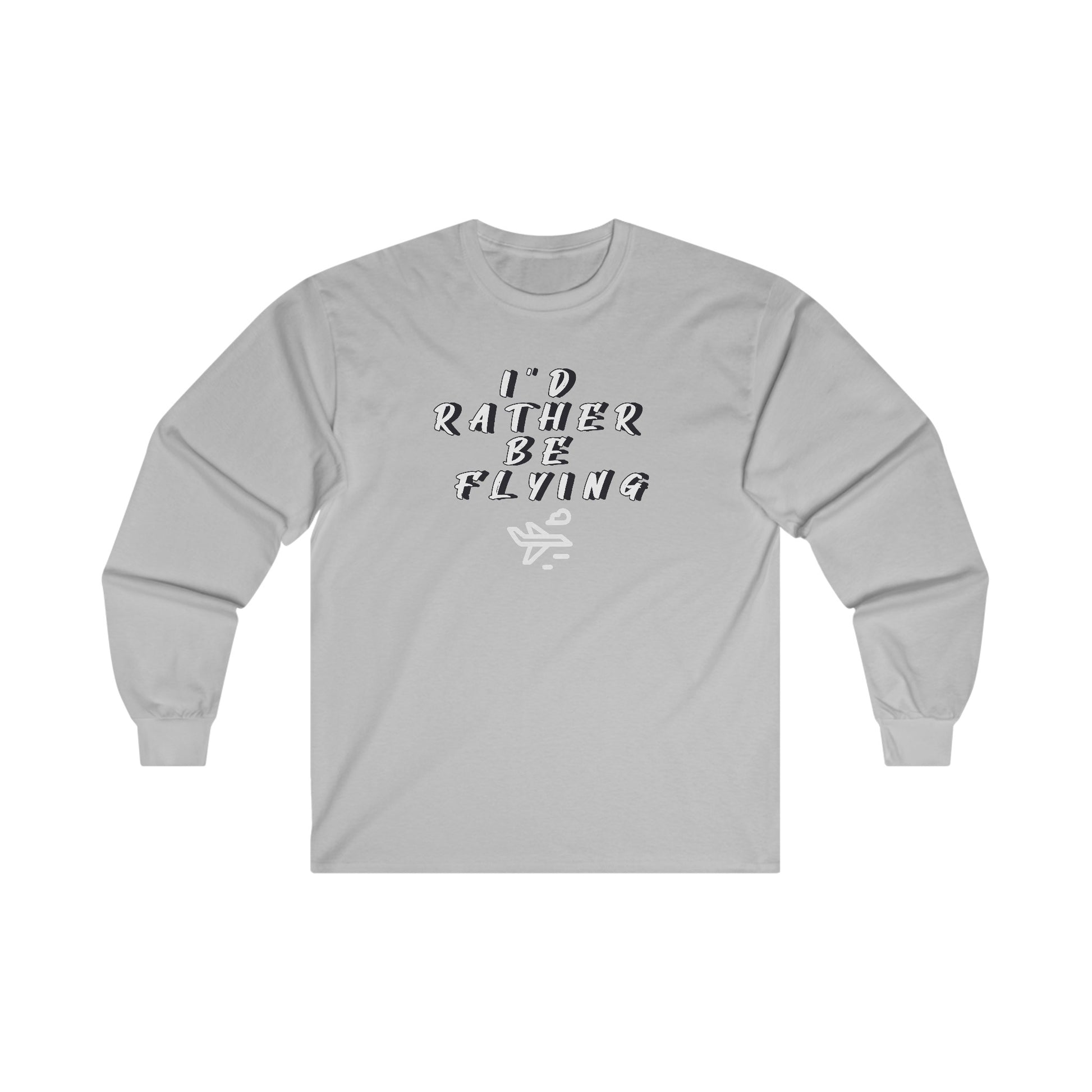 Rather be Flying. long sleeve. aviation. gift. pilots. planes. travel