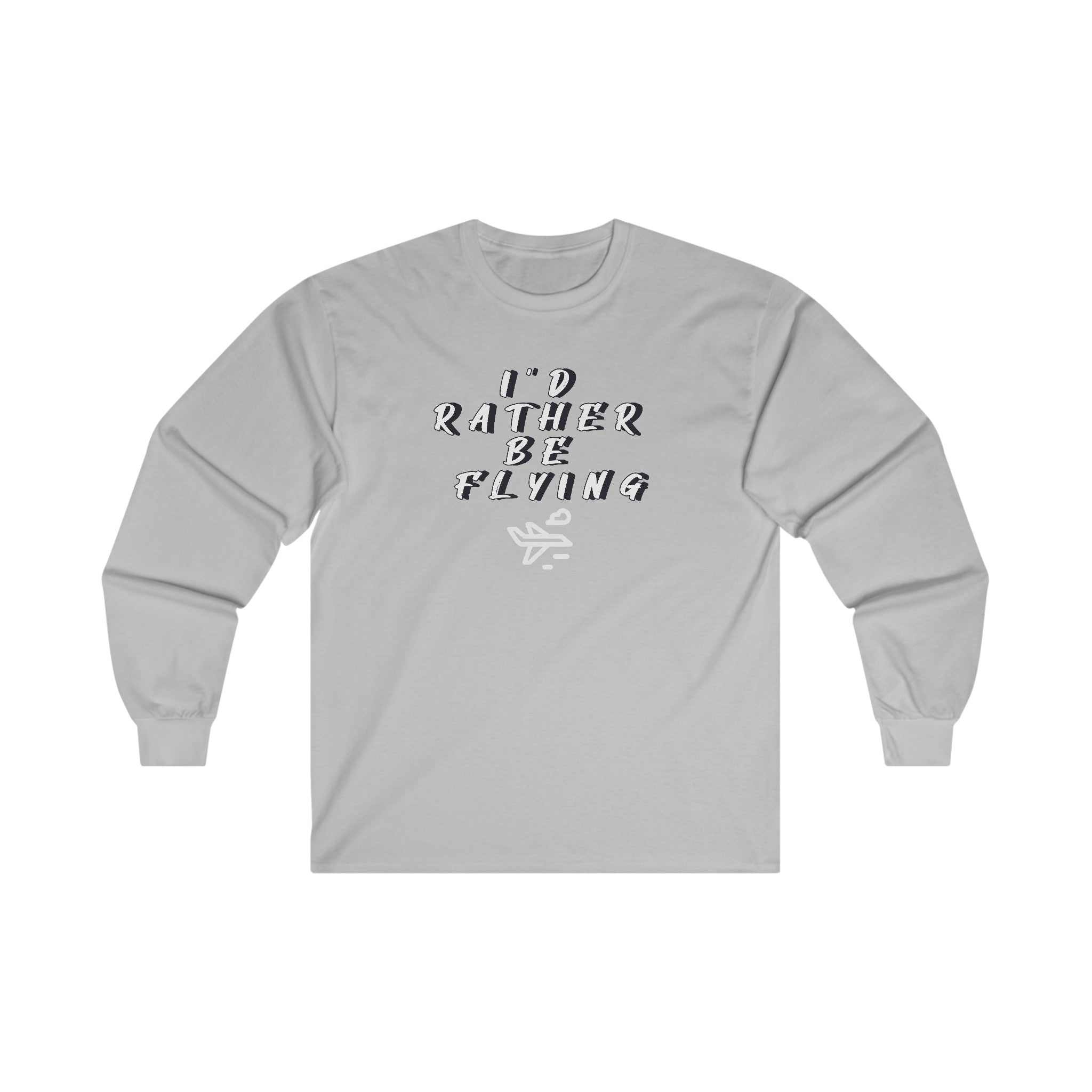 Rather be Flying. long sleeve. aviation. gift. pilots. planes. travel